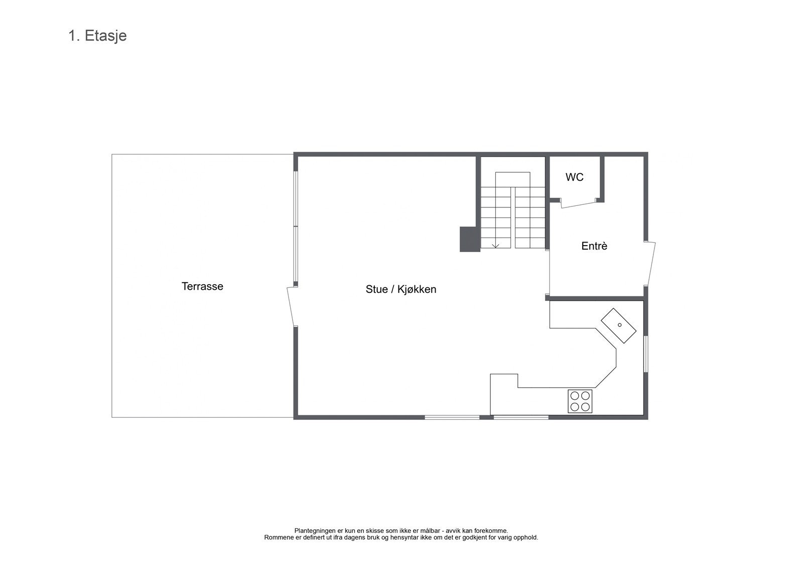 Plantegning - 1. etasje Galleribilde