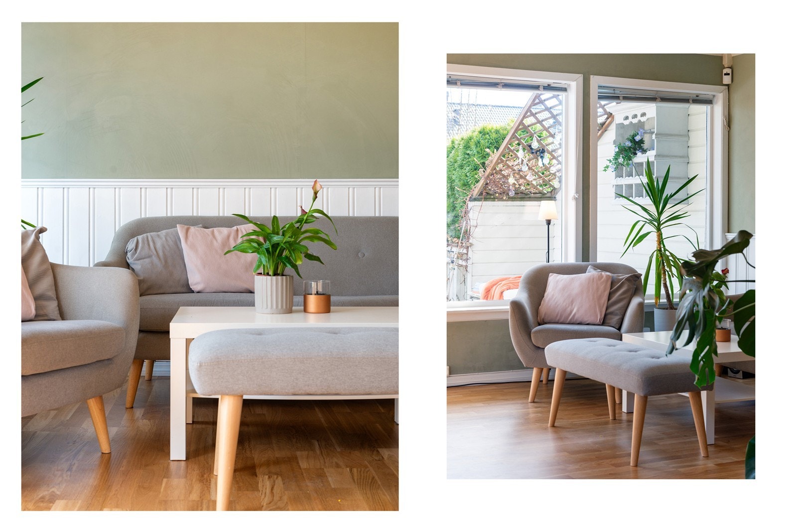 Store vinduer gir deg det naturlige lyset som gir en behagelig stemning Galleribilde