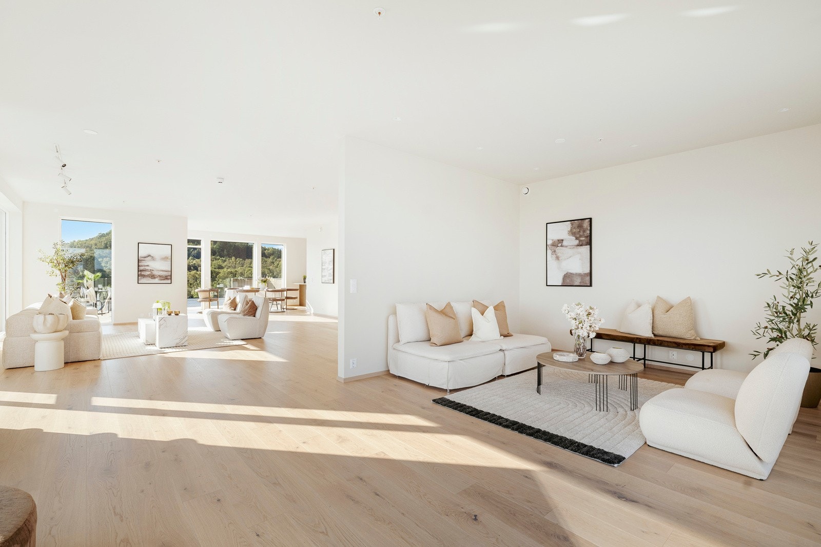 Man har fine muligheter til å innrede i soner etter ønske og behov. Galleribilde