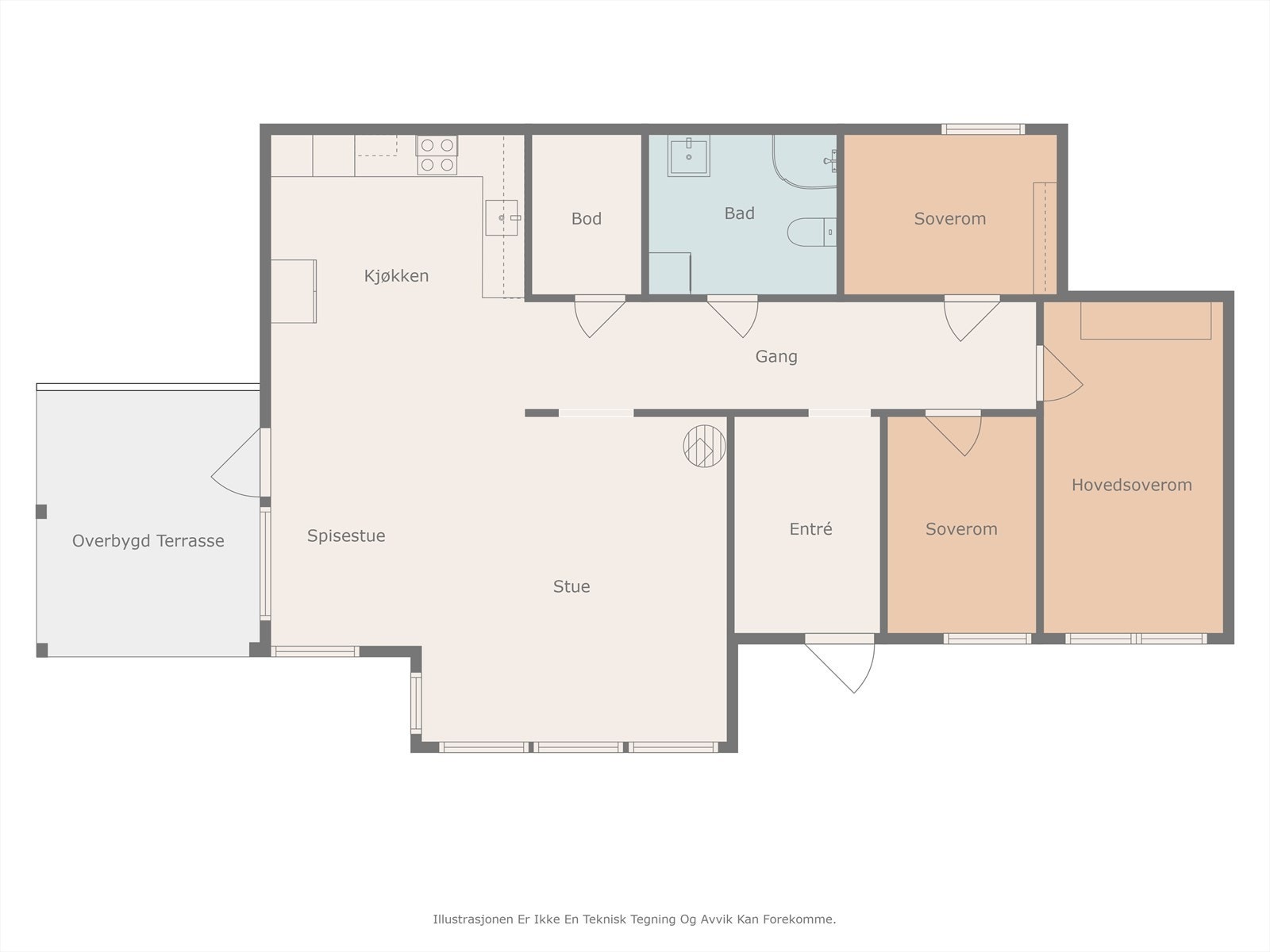 Plantegning underetasje. Galleribilde
