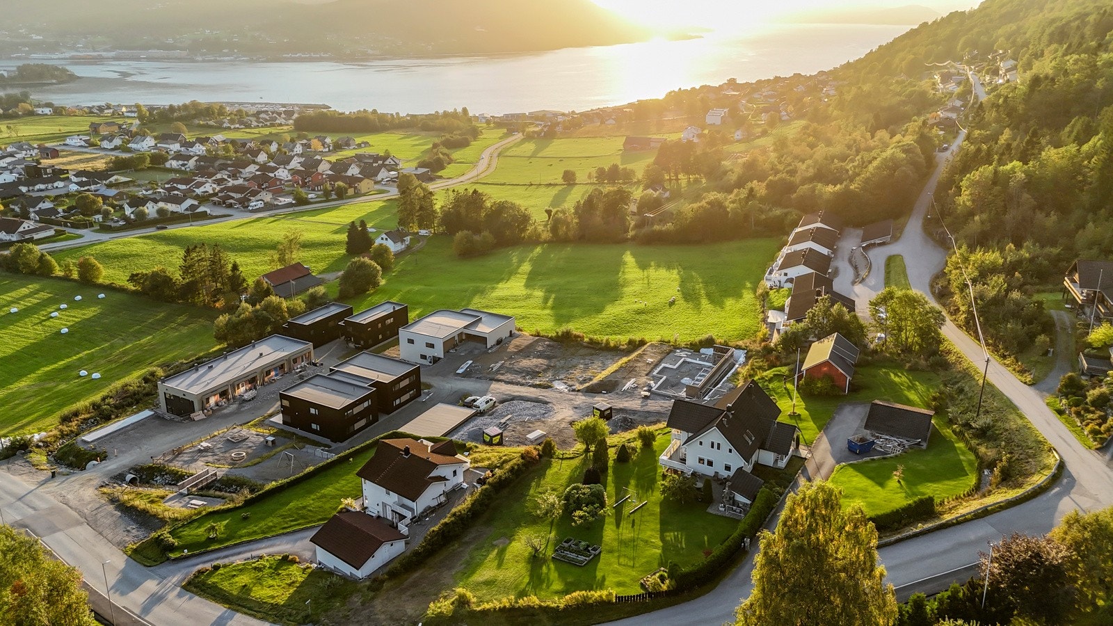 Boligen ligger i bakerste del av byggefeltet. Galleribilde