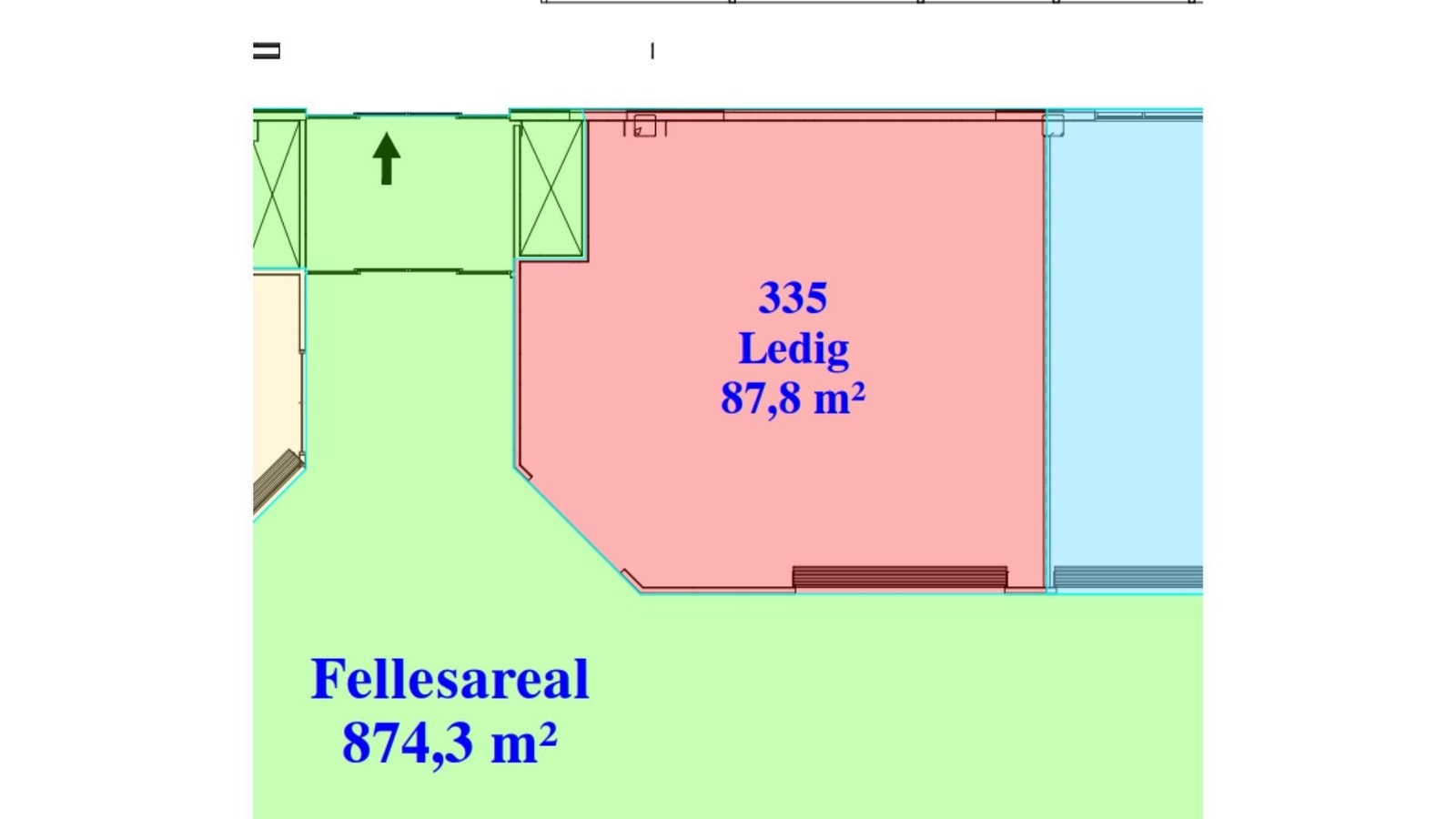 Lokale 335 på 87,8 kvm Galleribilde