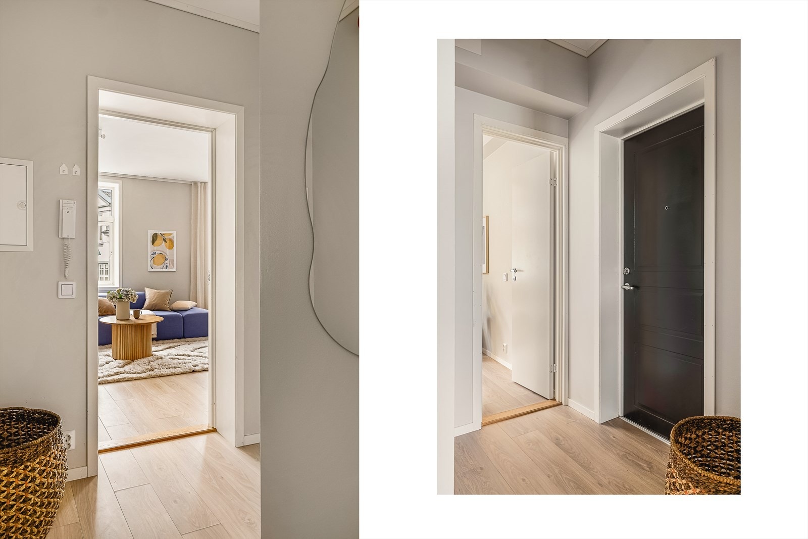 - Innbydende entré på 3,1 m². Med porttelefon kan du enkelt ta i mot gjester - Galleribilde