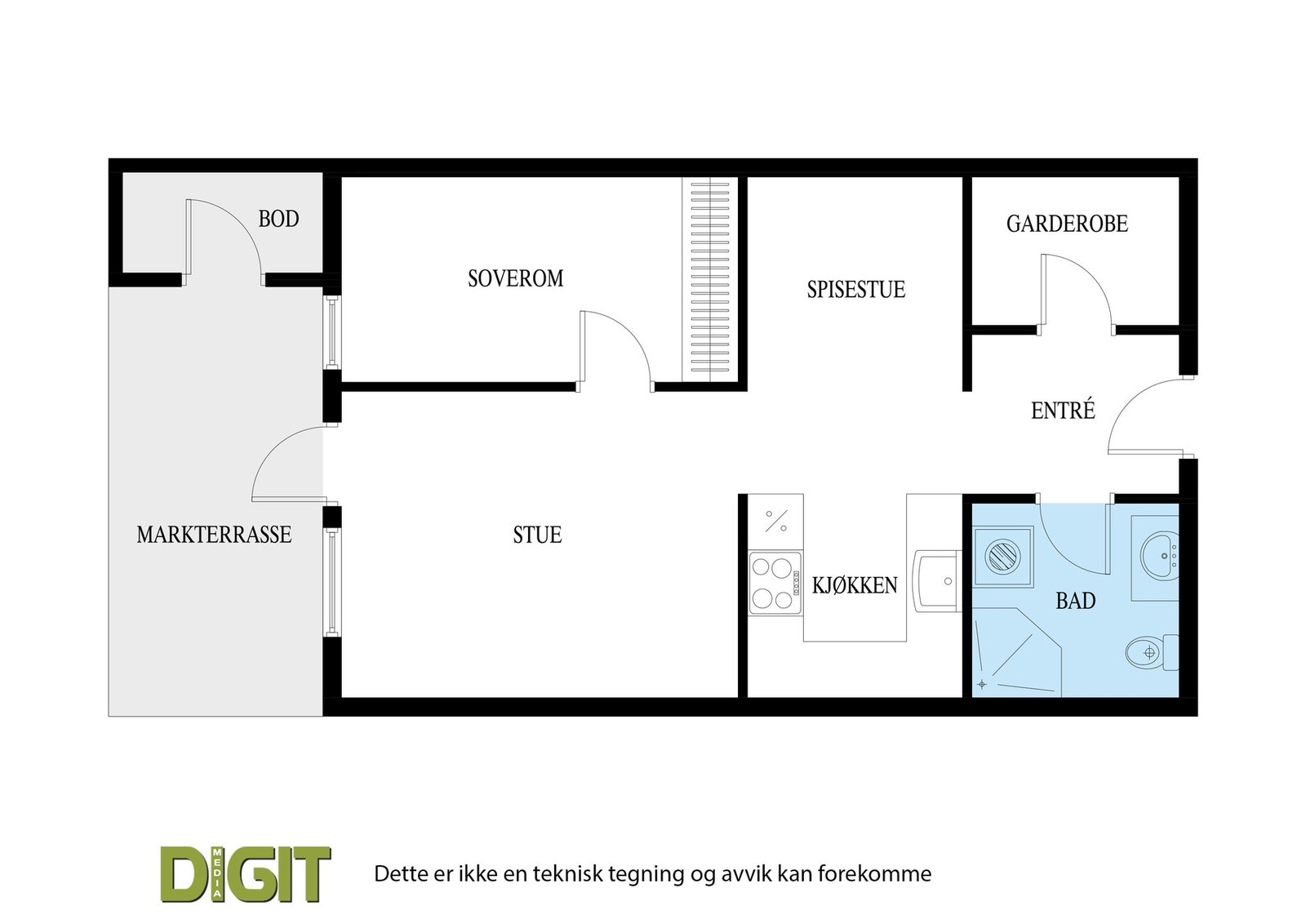 Plantegning Galleribilde