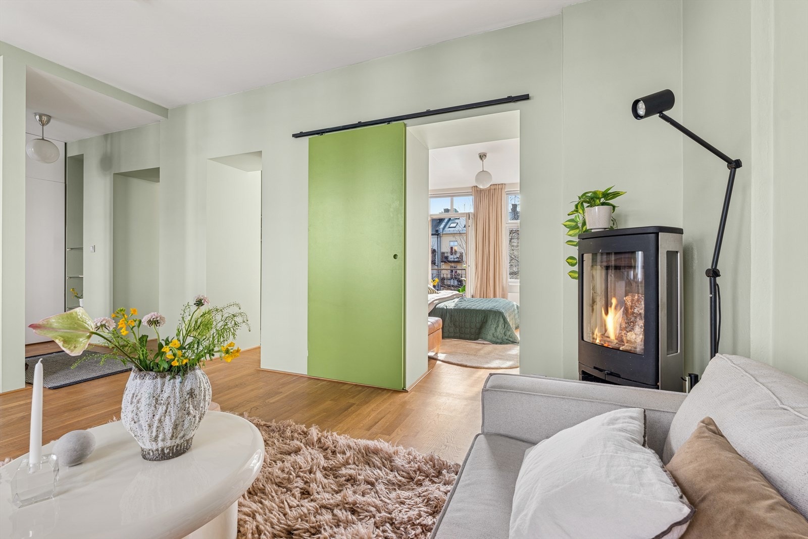 Fine skyvedører skaper et unikt preg i boligen Galleribilde