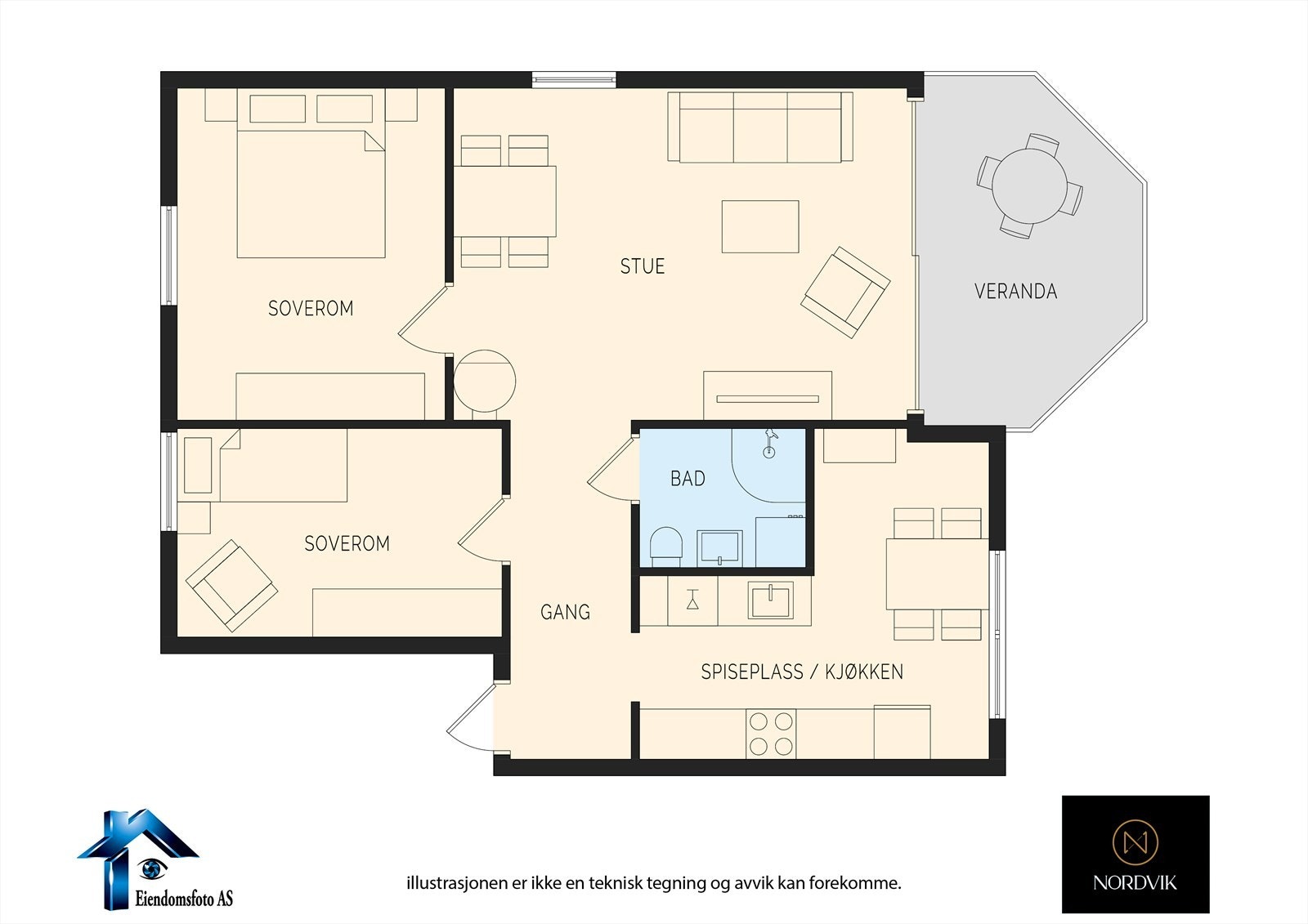 Plantegning Galleribilde