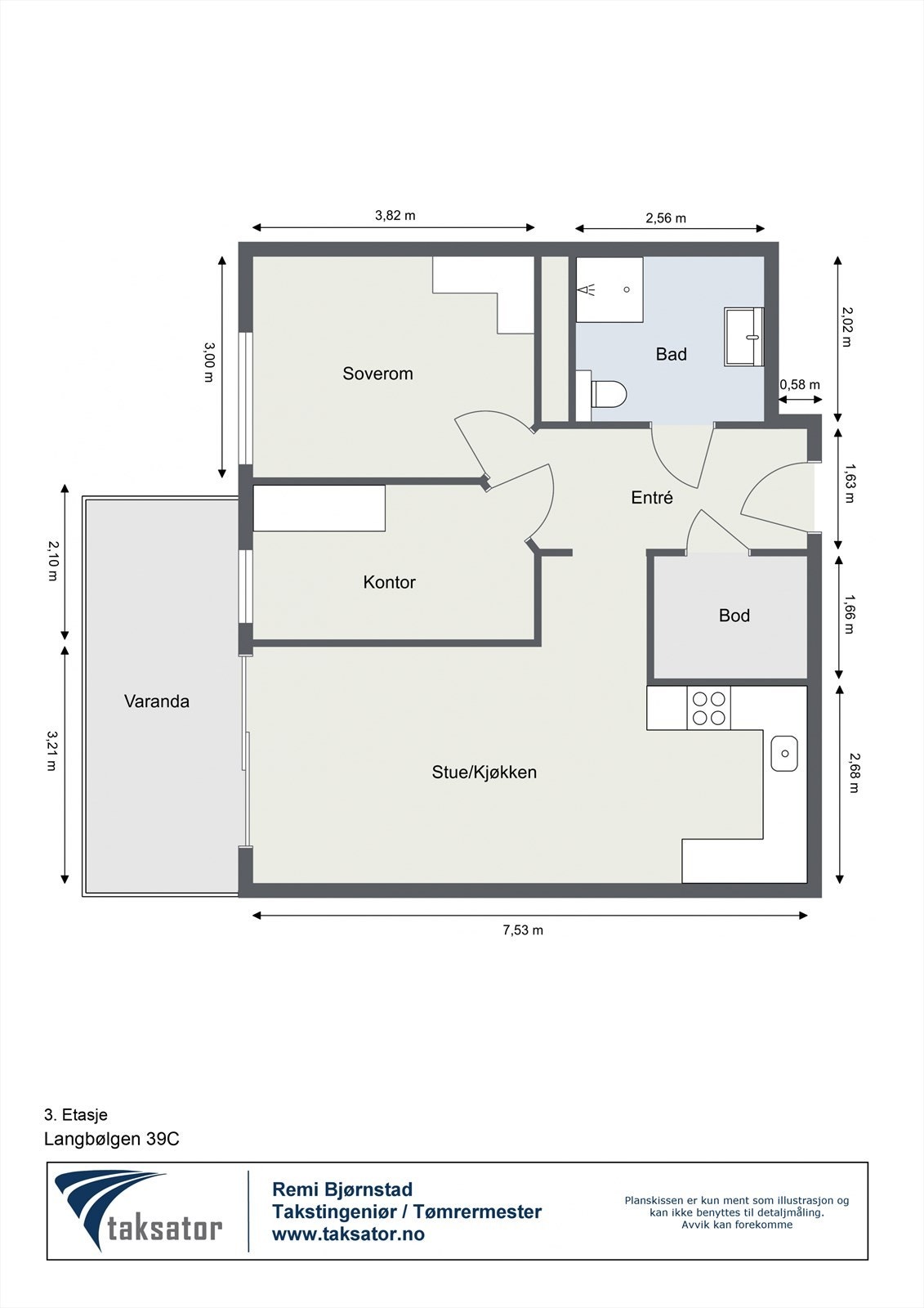 Plantegning Galleribilde