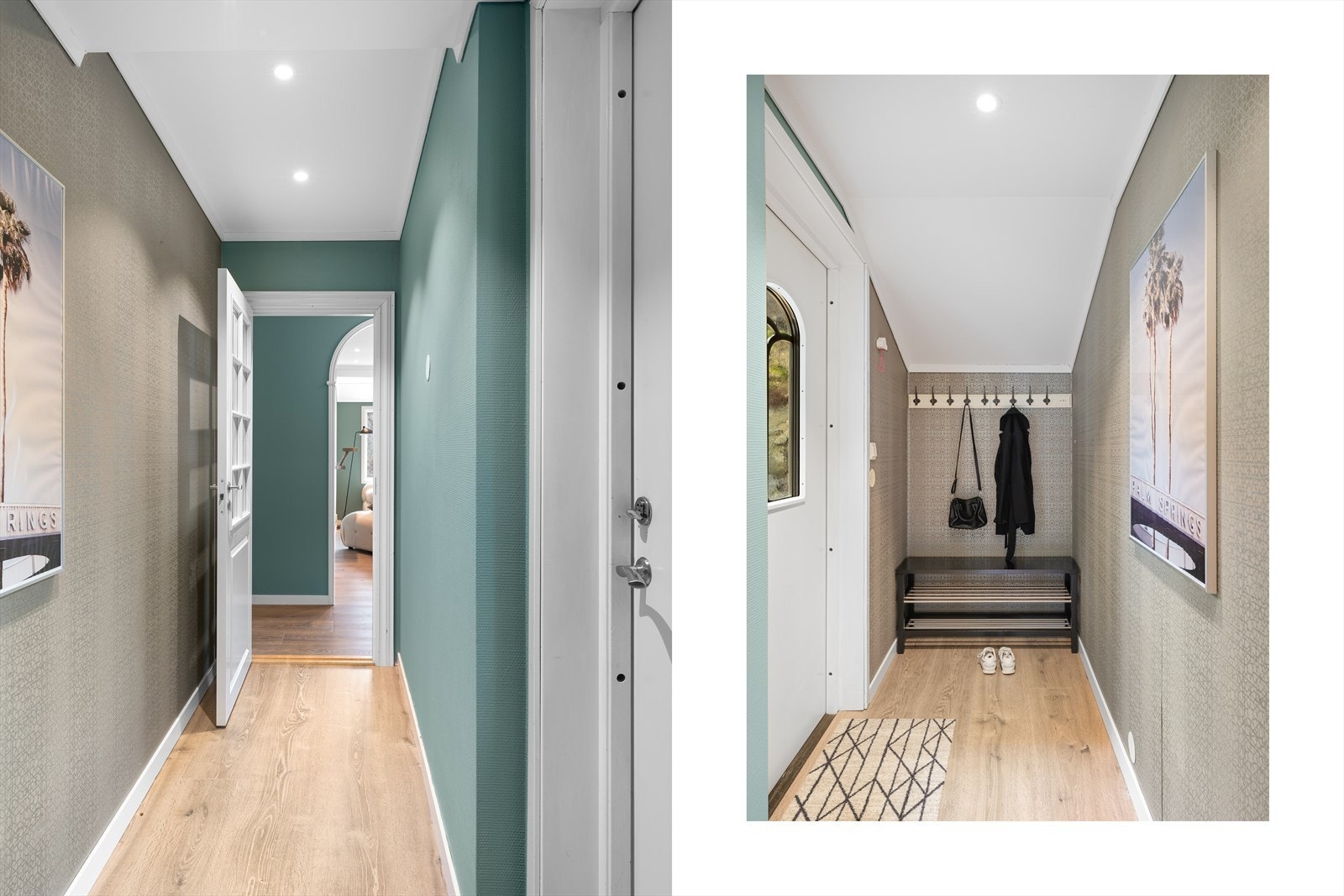 - Entréen og gangen måler totalt 6,4m² og har god plass til oppheng av yttertøy - Galleribilde