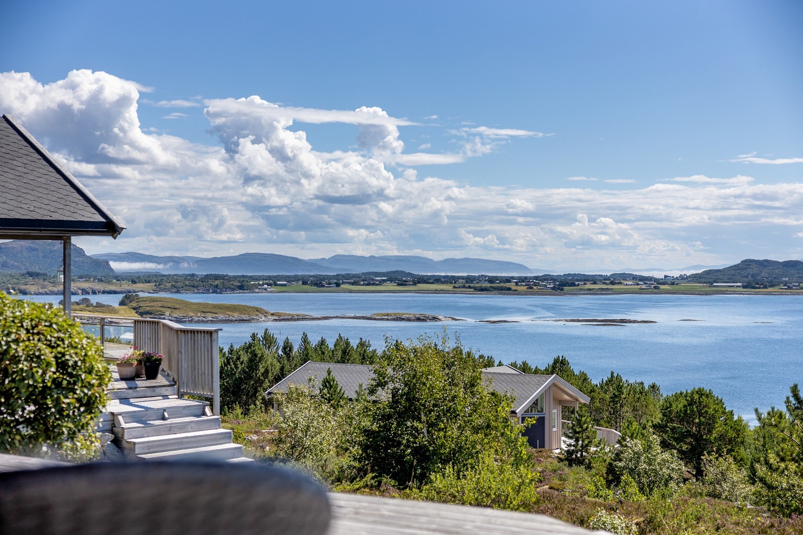 Utsikten fra terrassen Galleribilde