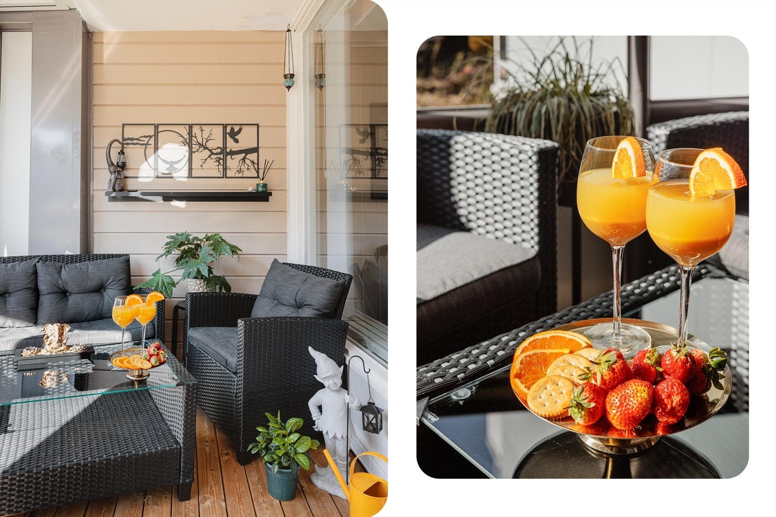 Innglasset balkong som kan nytes året rundt - et perfekt sted for både late sommerdager og lune høstkvelder! Galleribilde