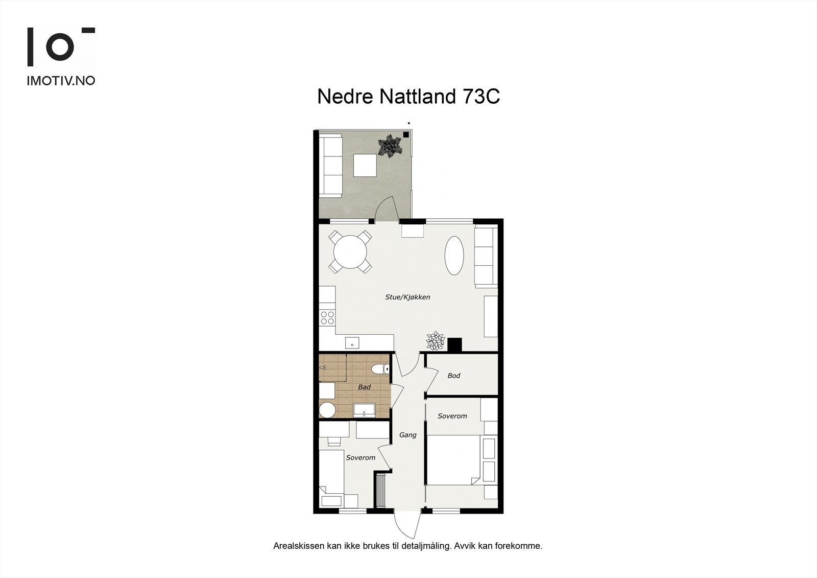 - God planløning, i tillegg har leiligheten en utvendig bod - Galleribilde