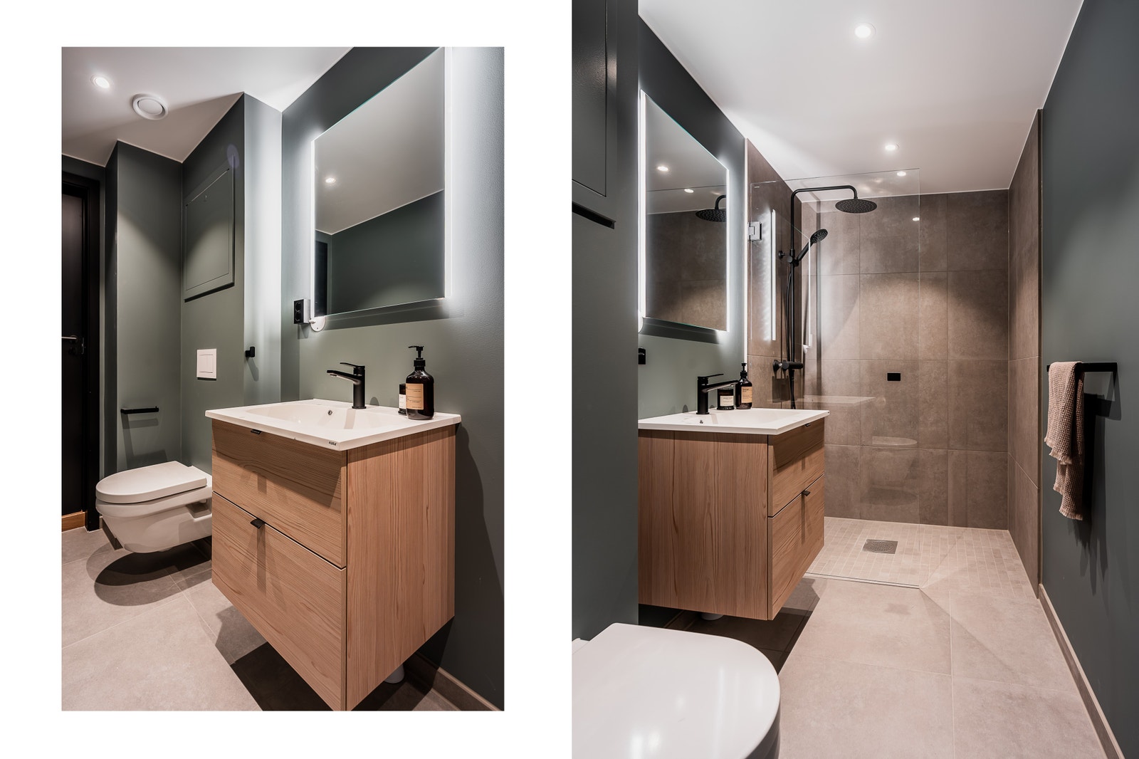 Bad med delikate detaljer. Bilde fra en tilsvarende leilighet. Galleribilde