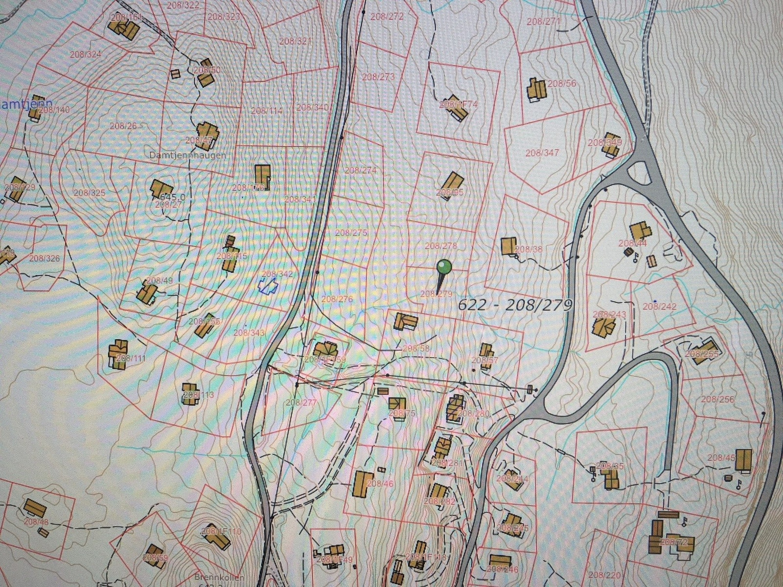 Snittkart. Galleribilde