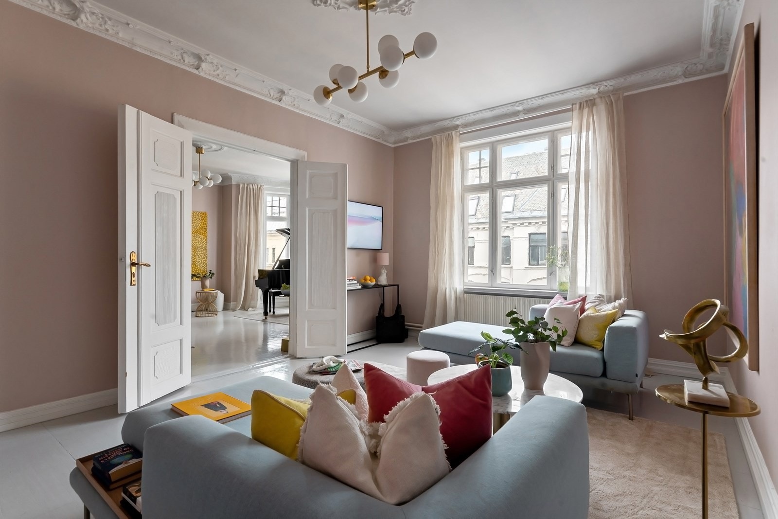 Leiligheten har en stille og rolig beliggenhet i hjertet av Frogner Galleribilde