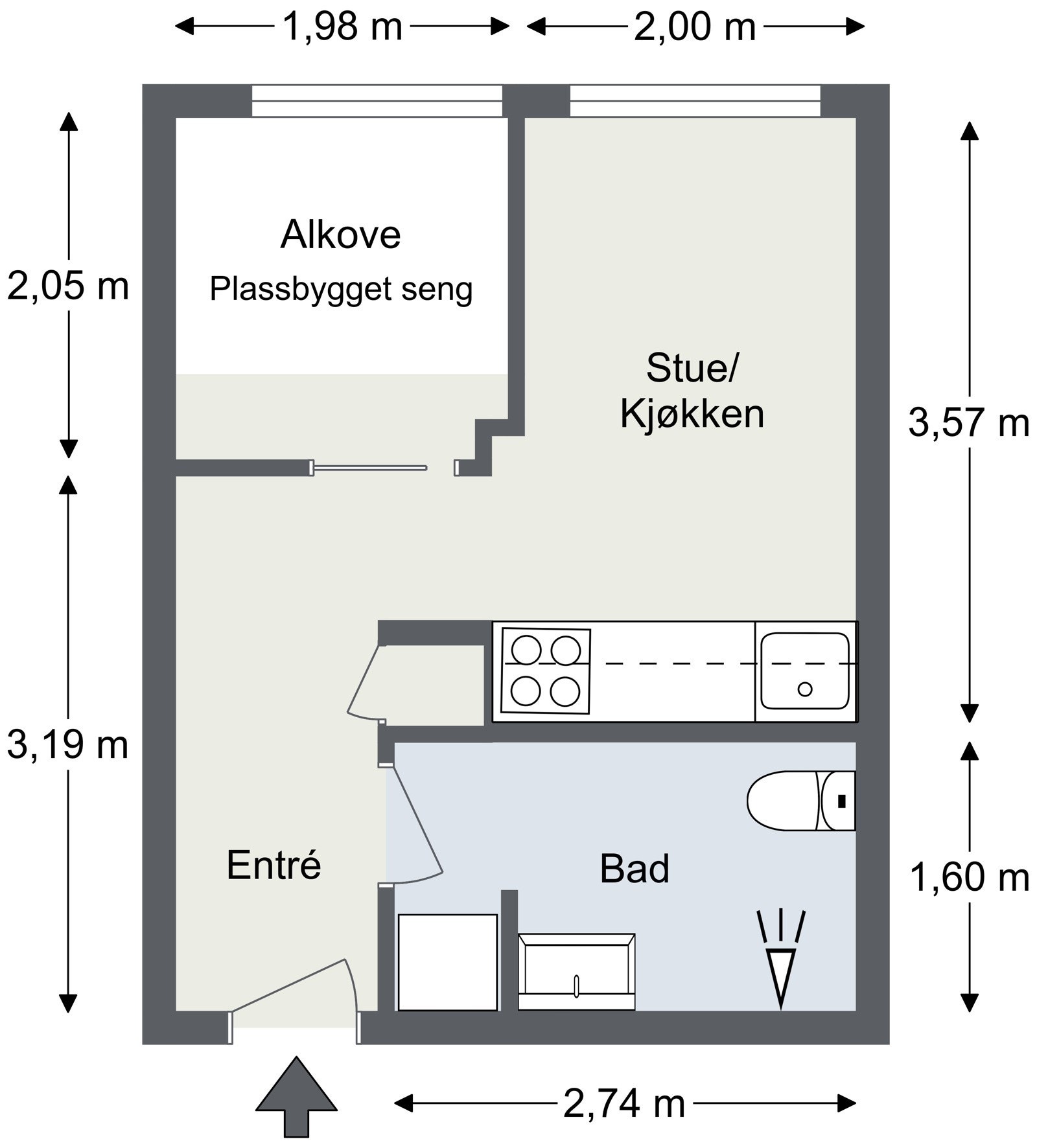 Plantegning. Galleribilde