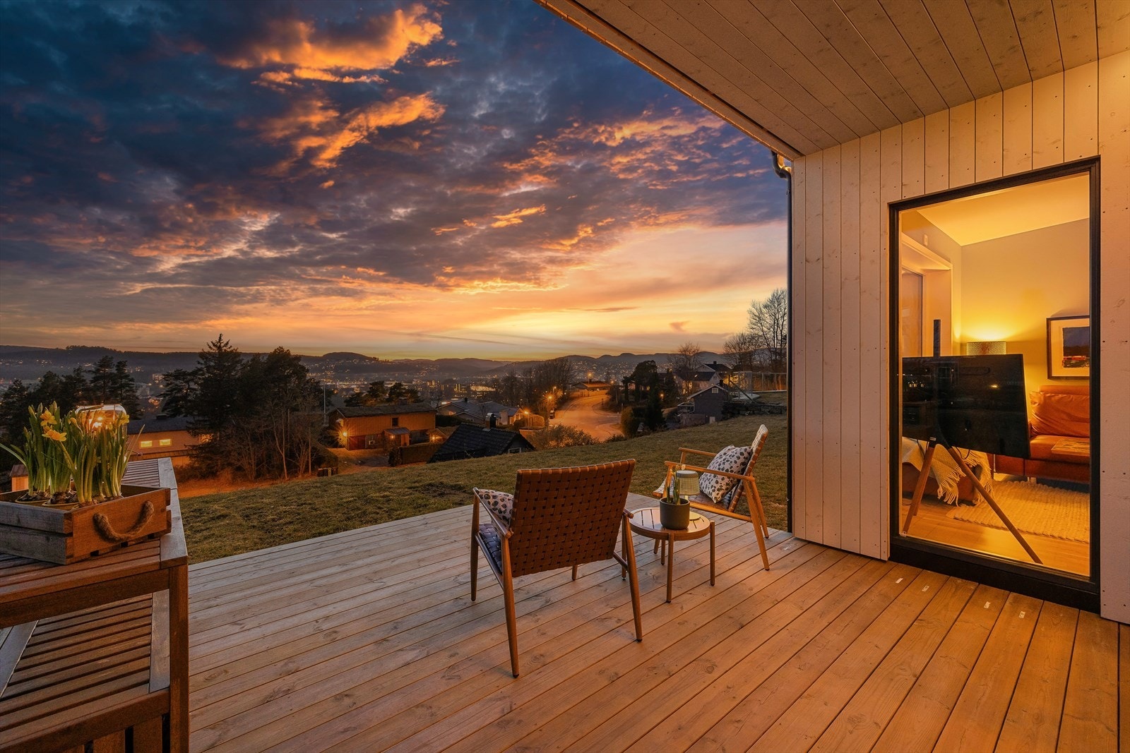 Her kan man nyte lange sommerkvelder Galleribilde