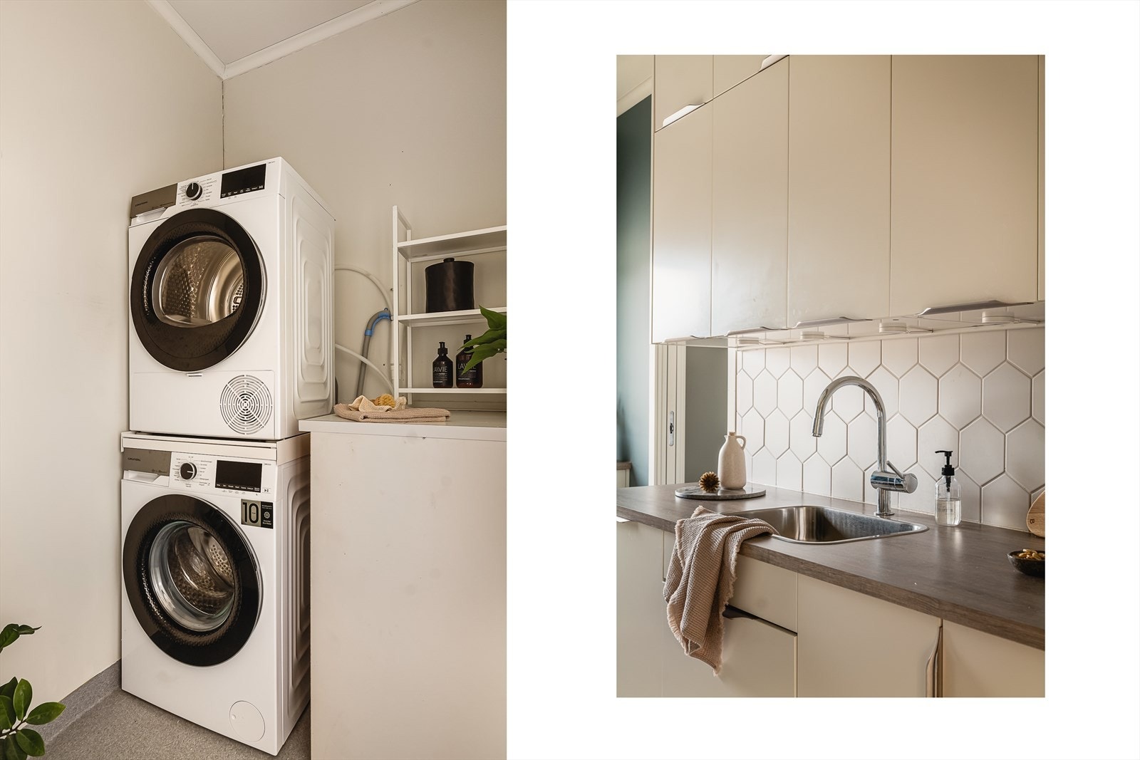 Teknisk rom/vaskerom innenfor kjøkken Galleribilde