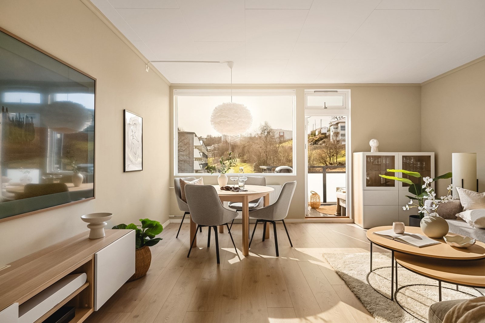 Leiligheten har en funksjonell planløsning og holder normalt god standard på innredning og utstyr Galleribilde