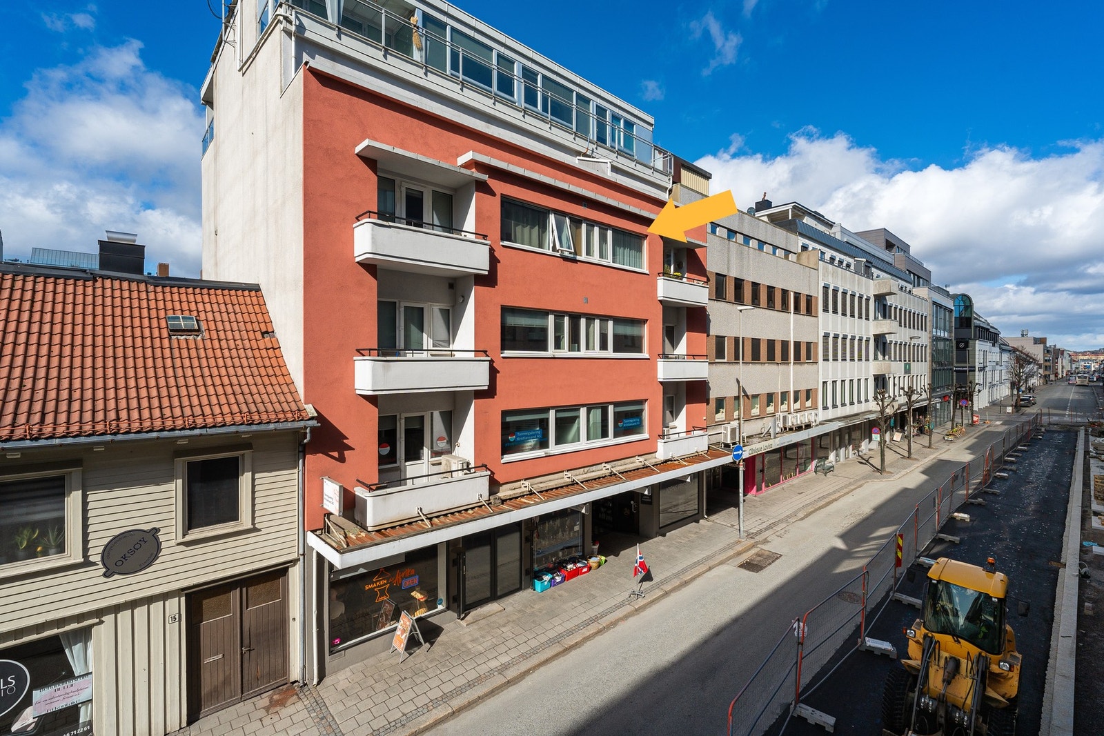 Leiligheten ligger i 4. etasje og det er heis i bygget Galleribilde