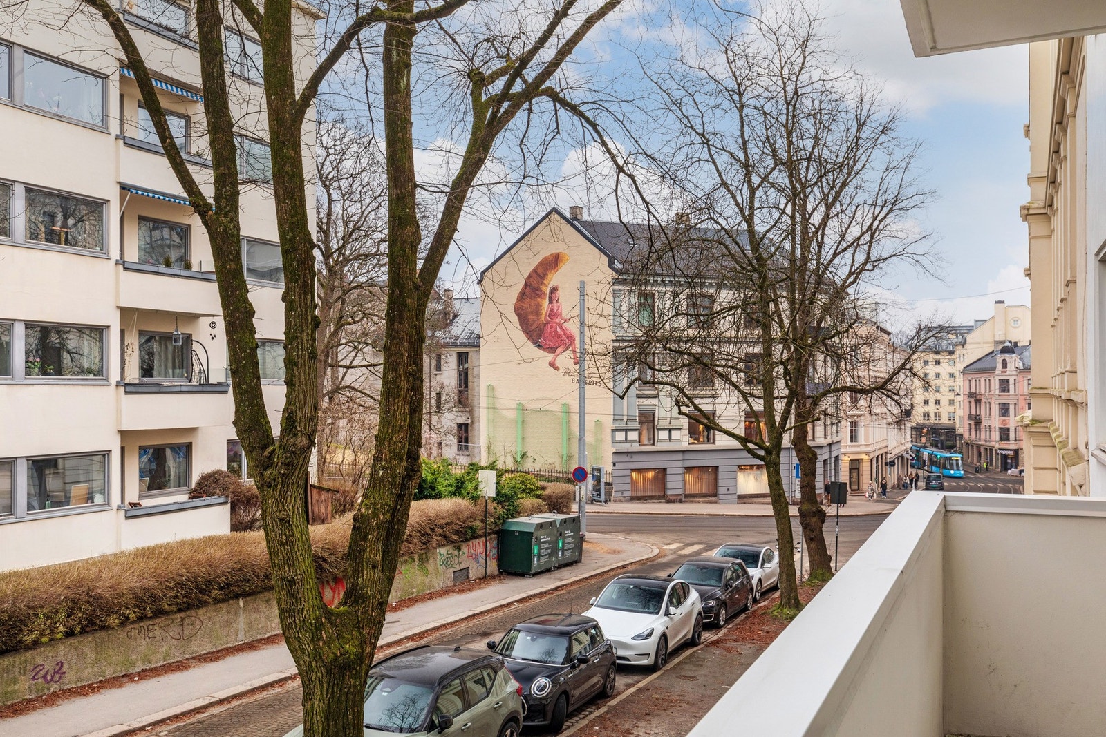 Utsyn fra balkong. Galleribilde