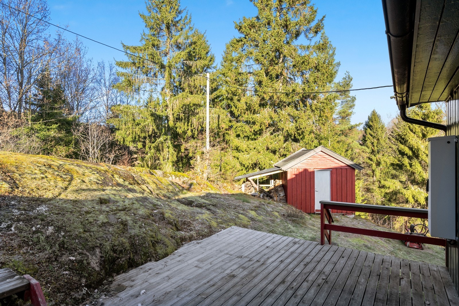 Terrasse på 21kvm tilknyttet inngangspartiet Galleribilde