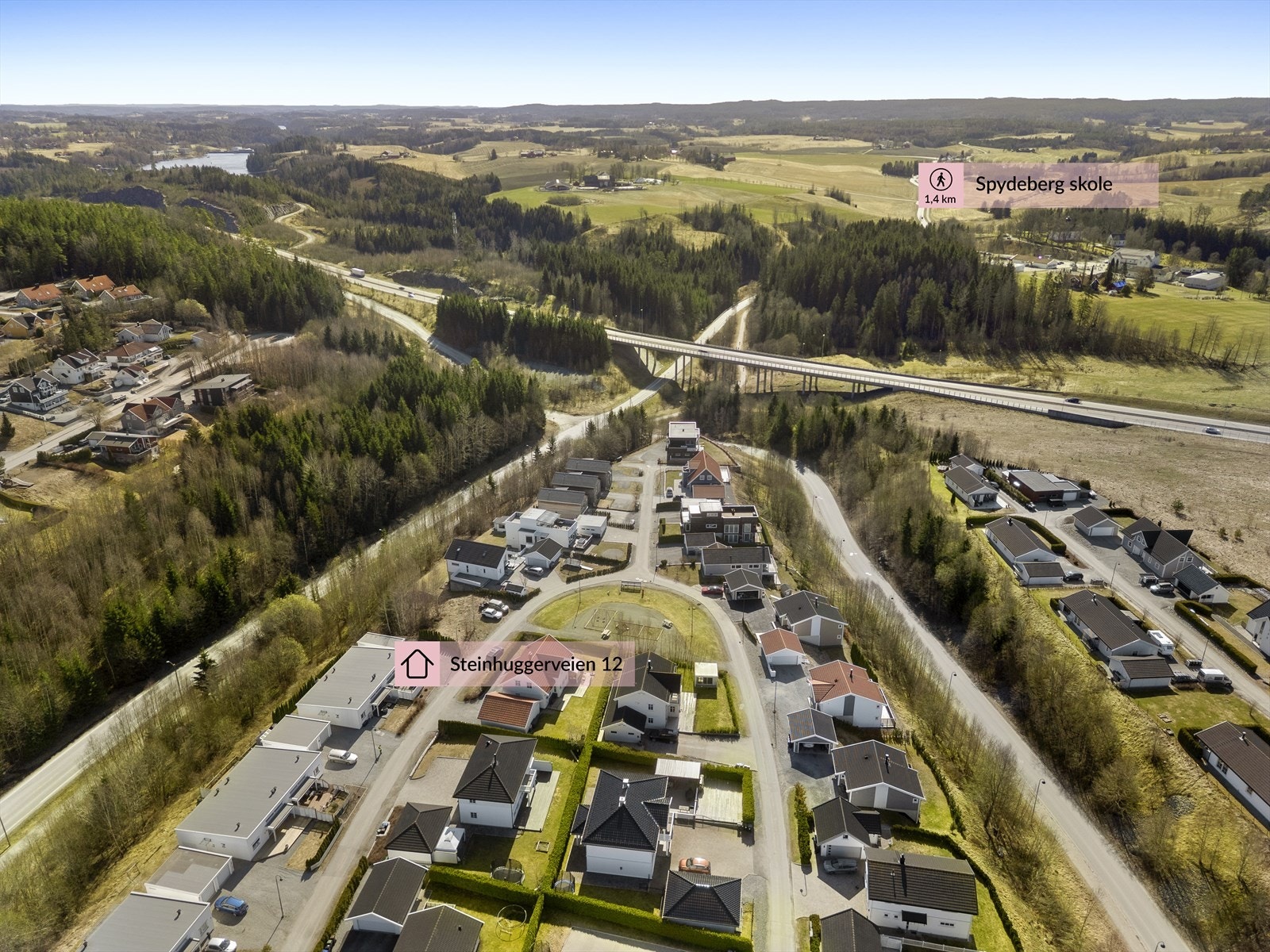 Dronefoto Galleribilde