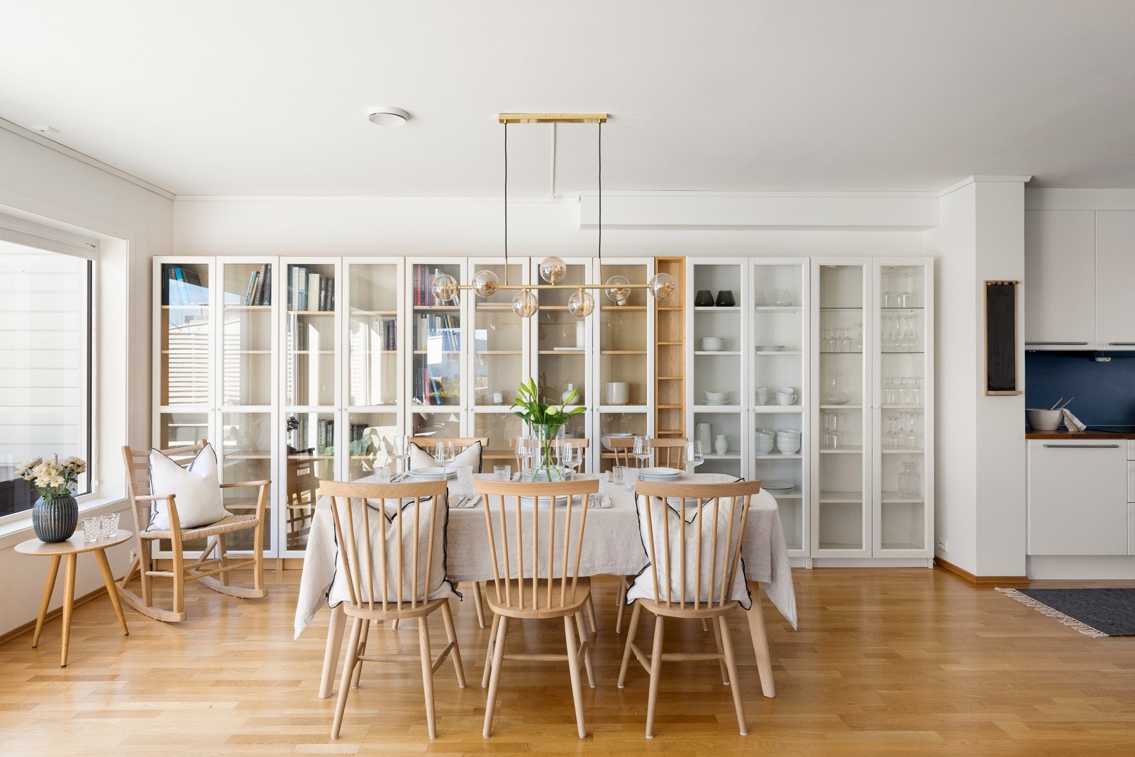 Det er god plass til spisebord av ønsket størrelse. Galleribilde