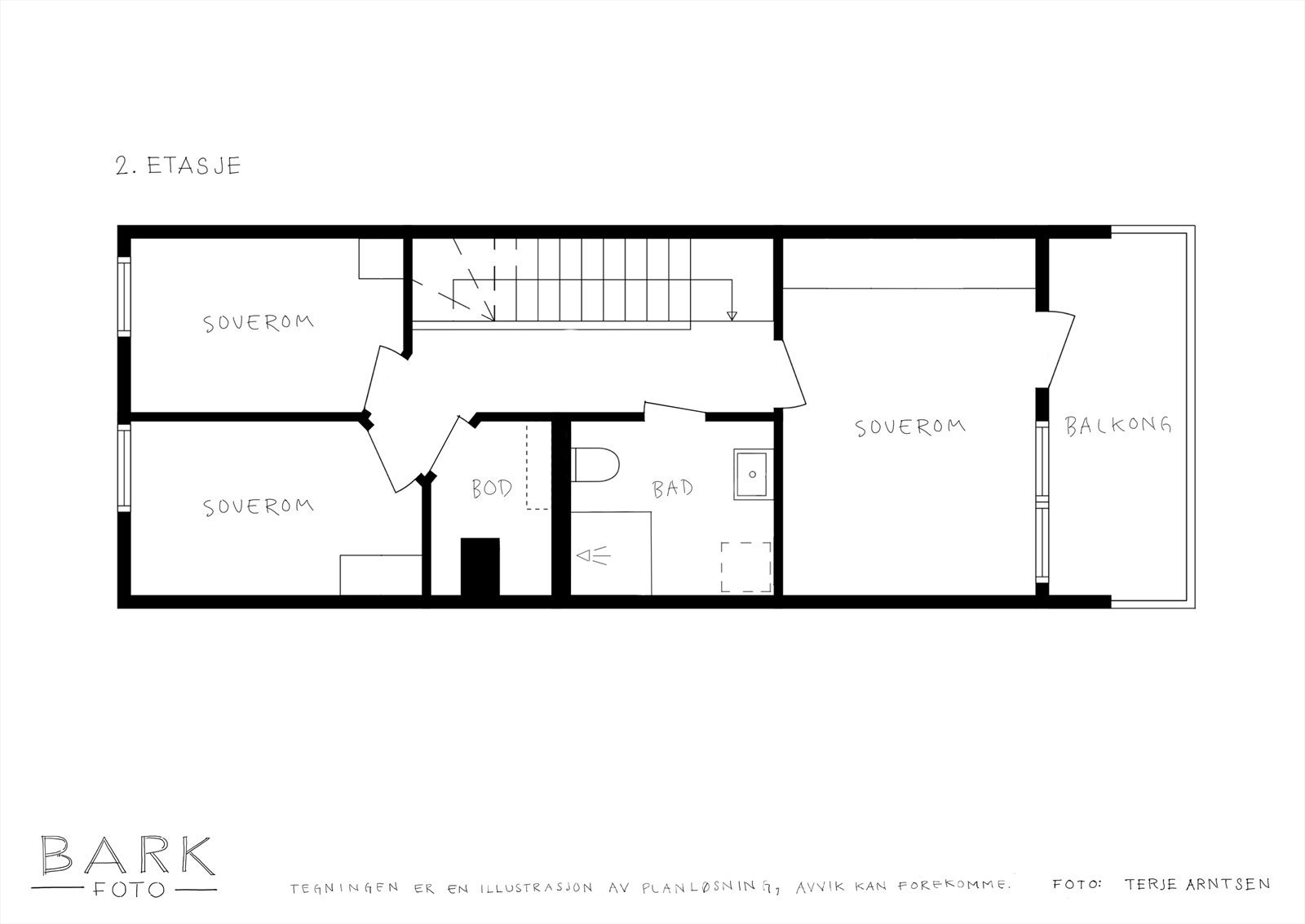 Planskisse 2.etasje Galleribilde