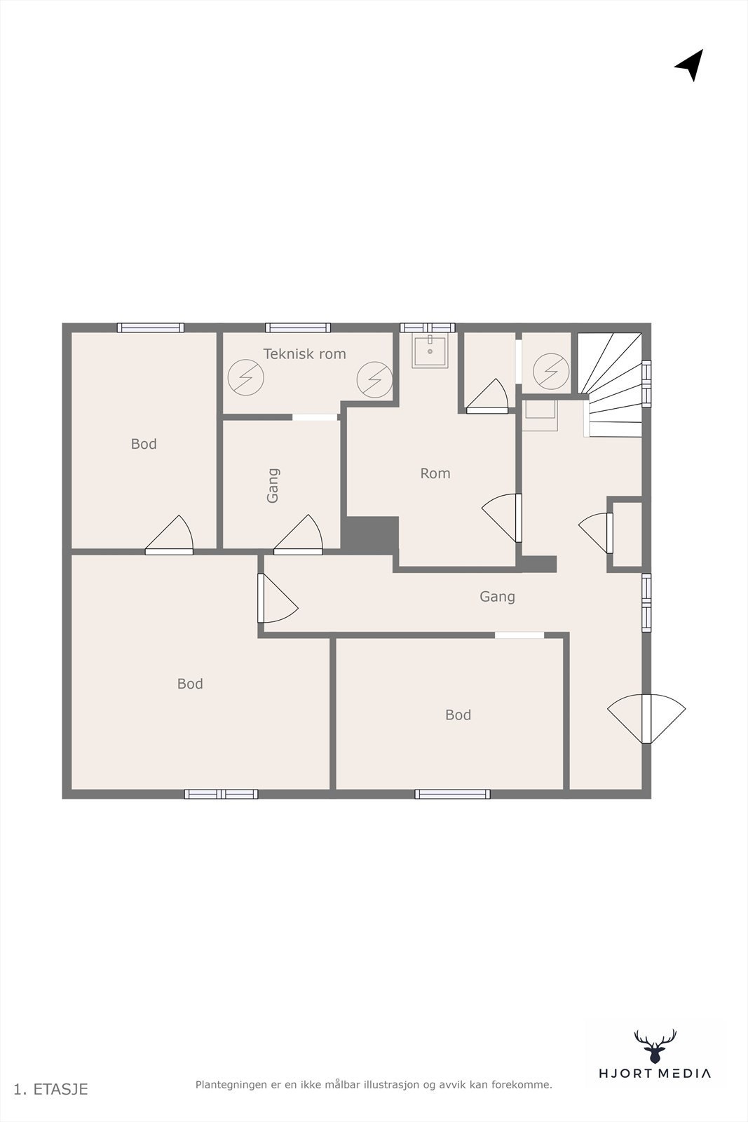 Plantegning Galleribilde