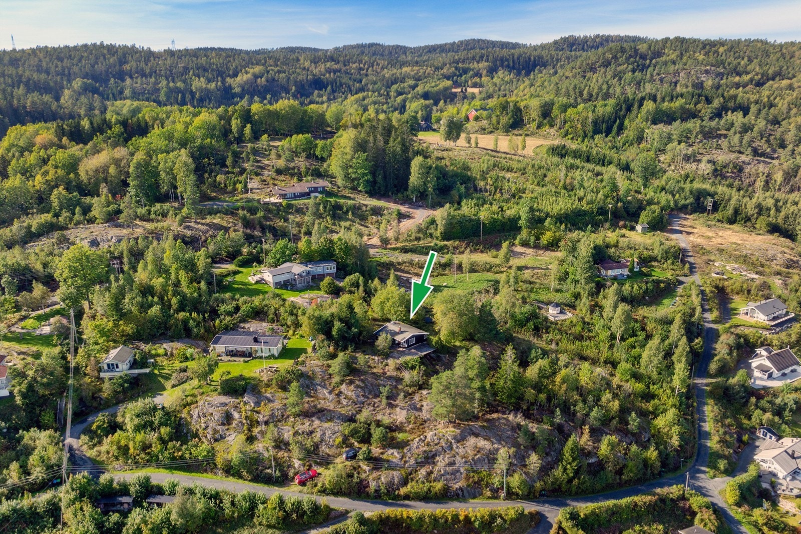 Dronebilde Galleribilde