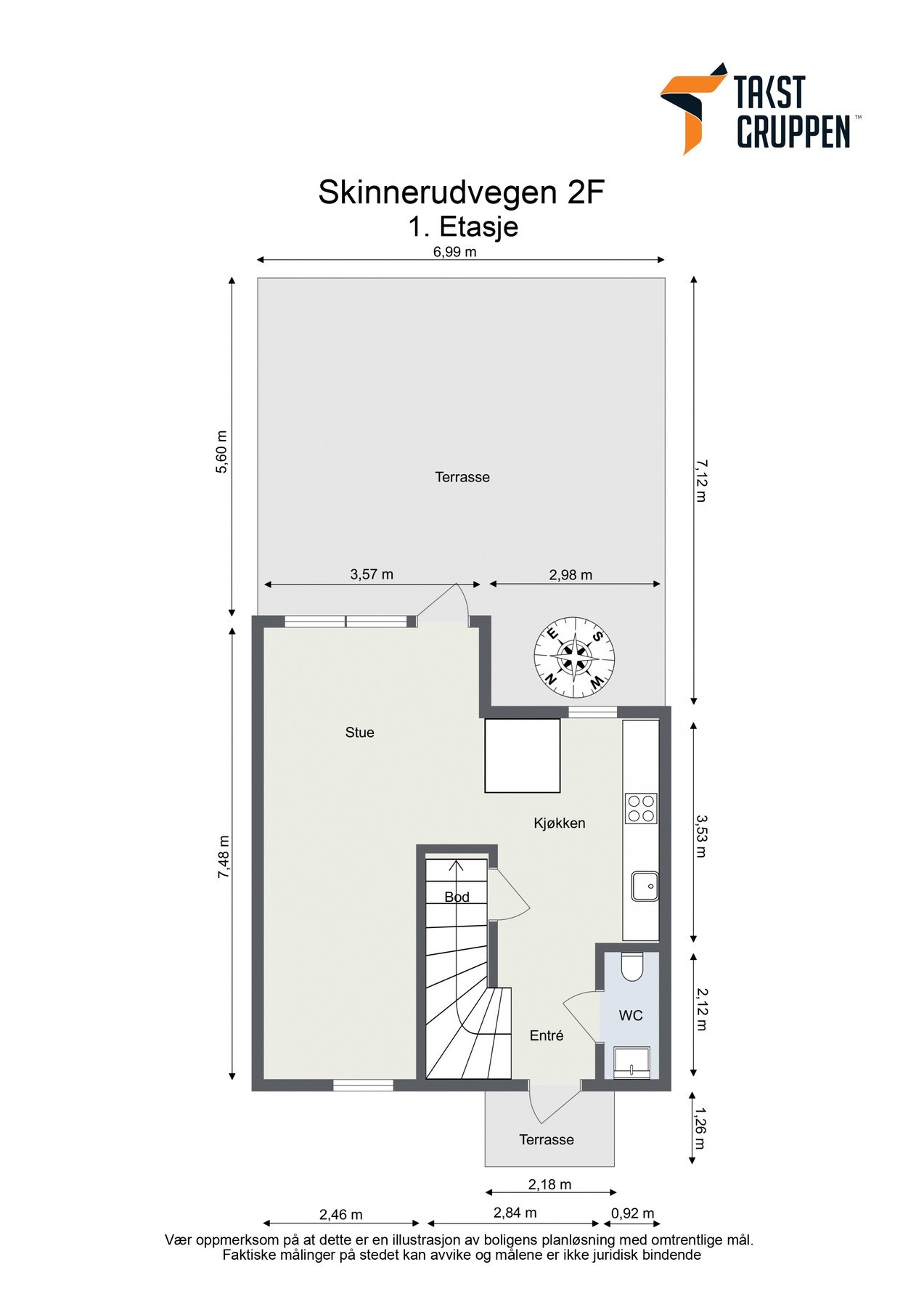 Plantegning 1. etasje Galleribilde