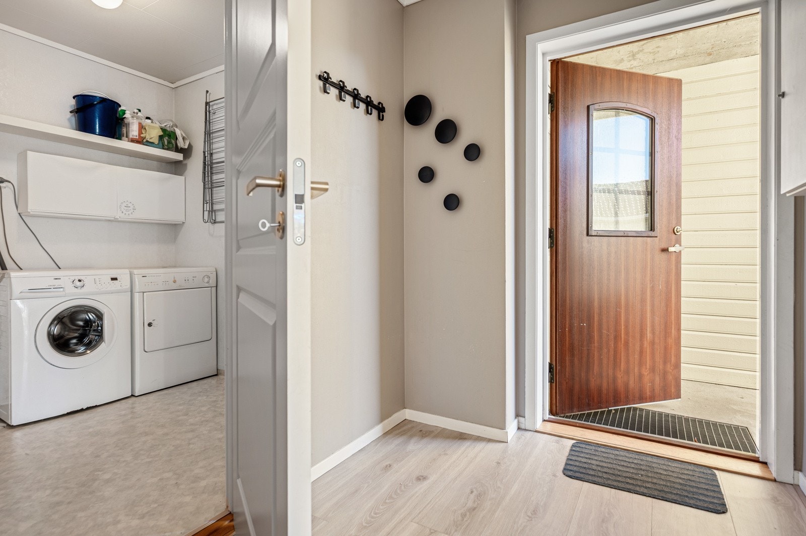 Praktisk vaskerom. Galleribilde