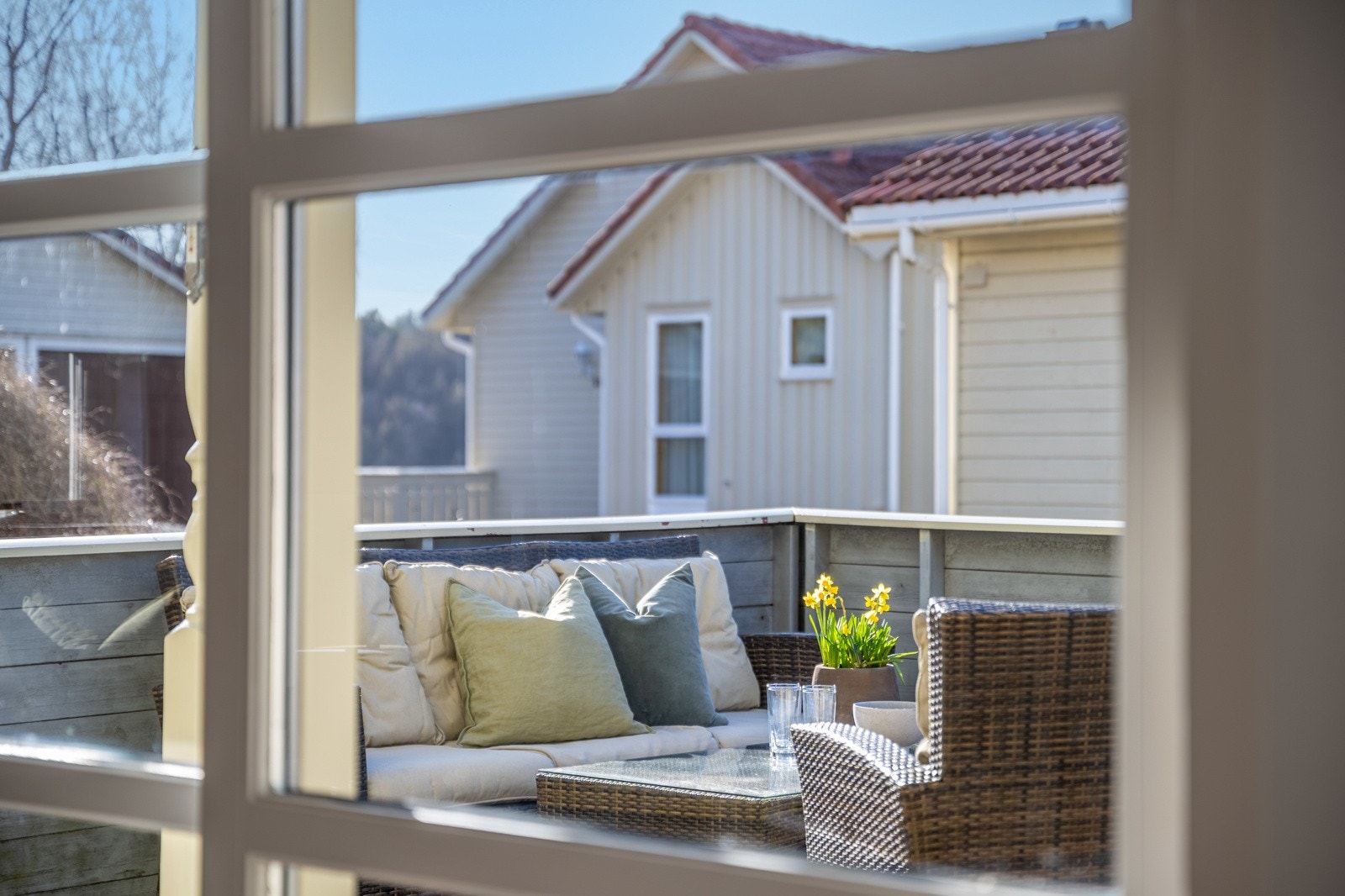 Koselig terrasse. Galleribilde