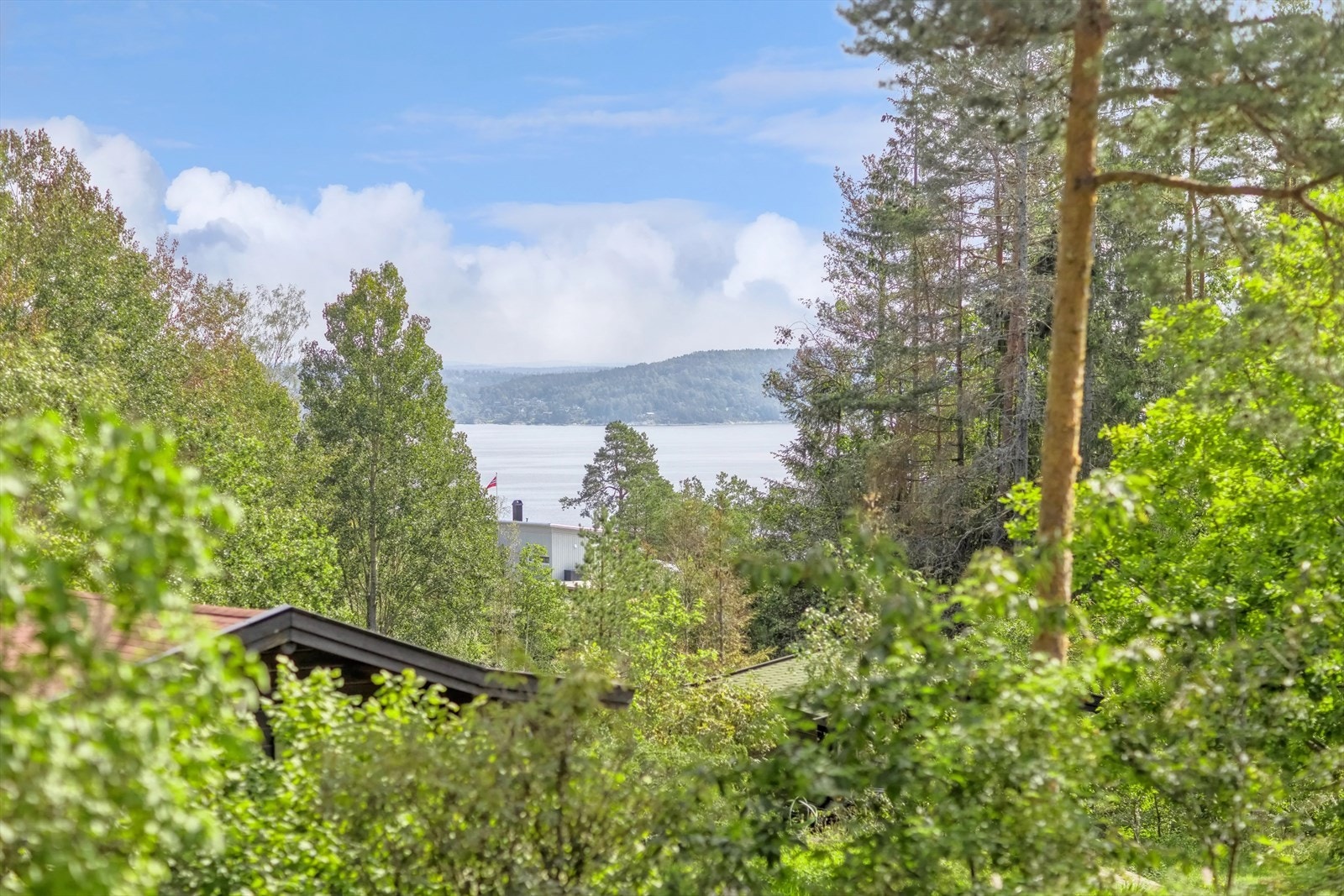 Utsikten fra inngangspartiet til hytta. Galleribilde