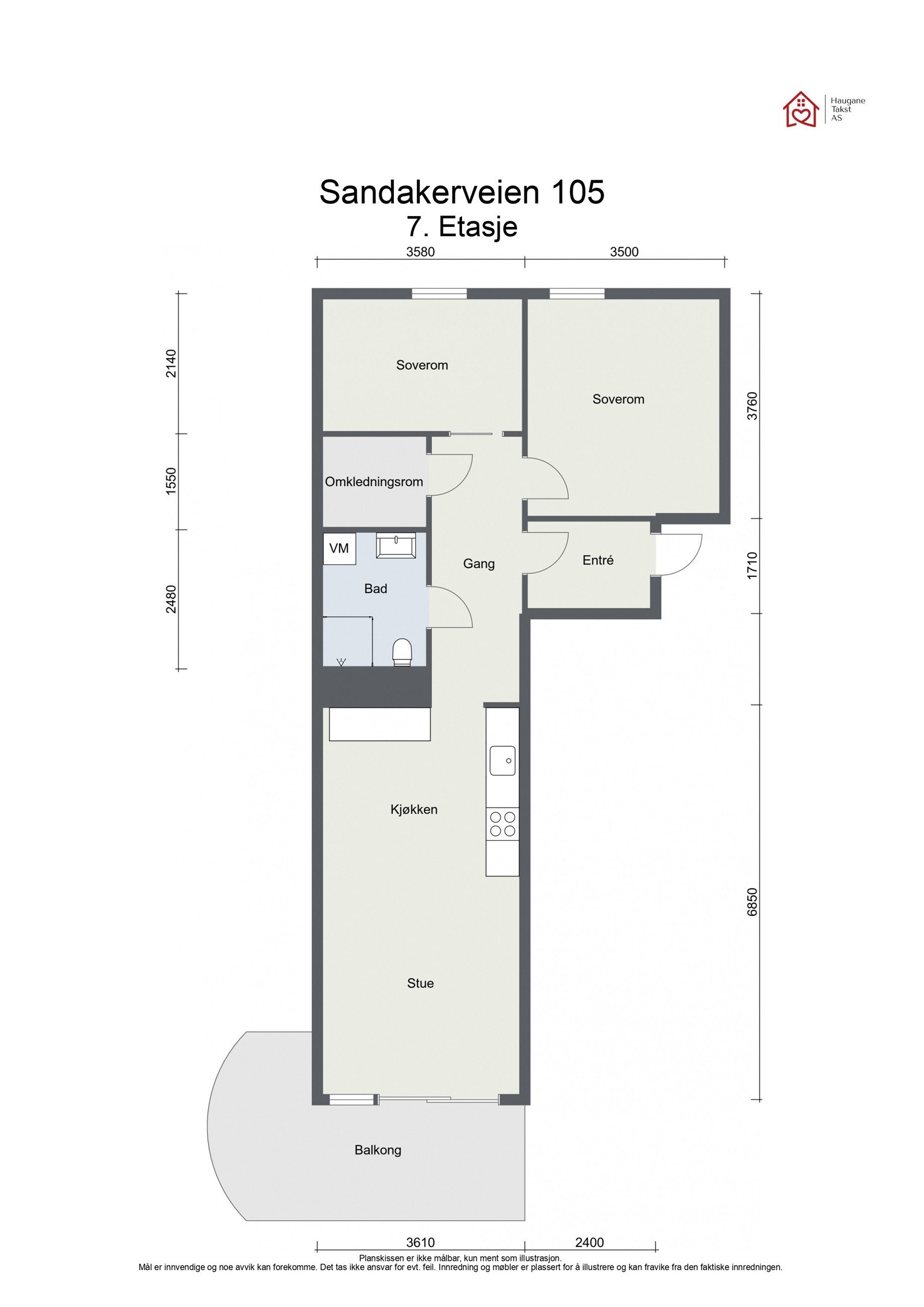 Planskisse Galleribilde