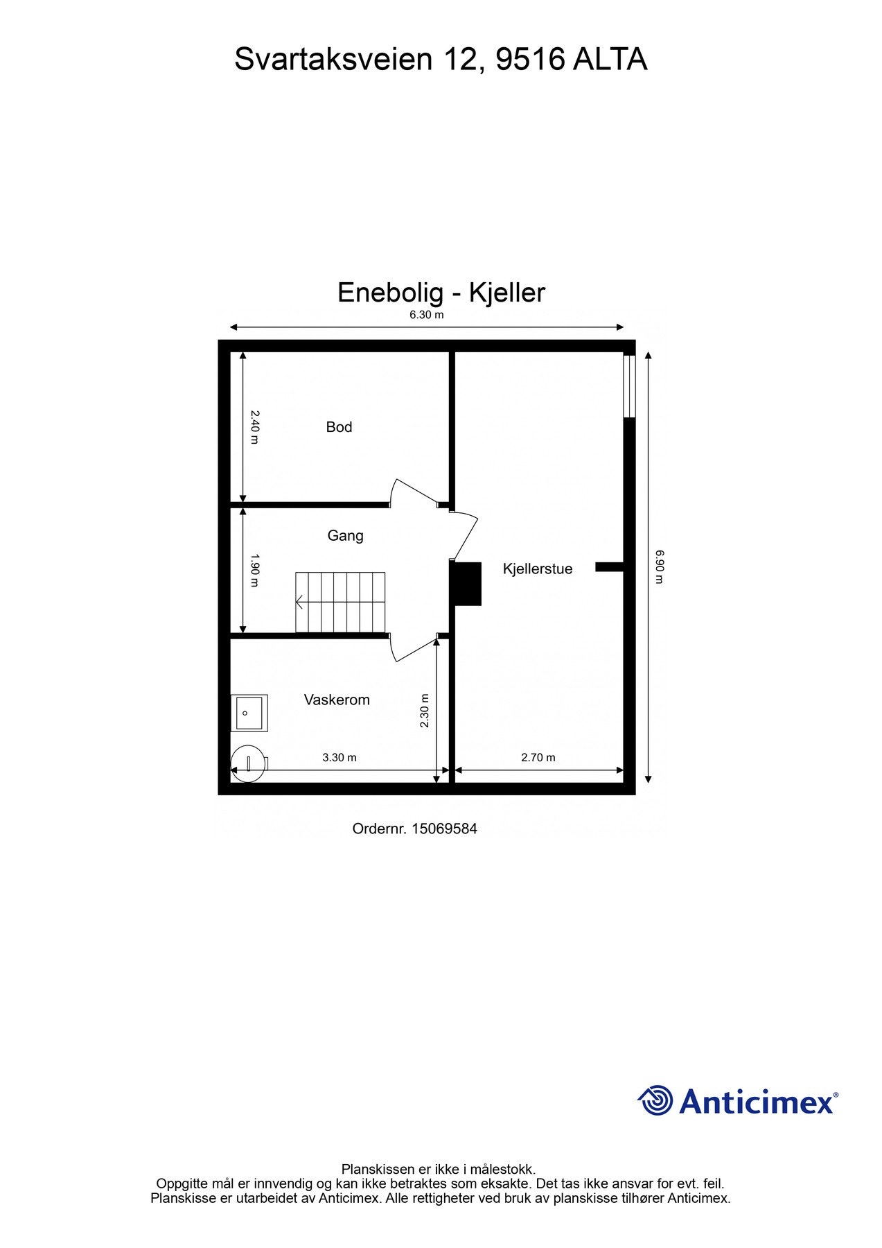 Plantegning kjeller Galleribilde