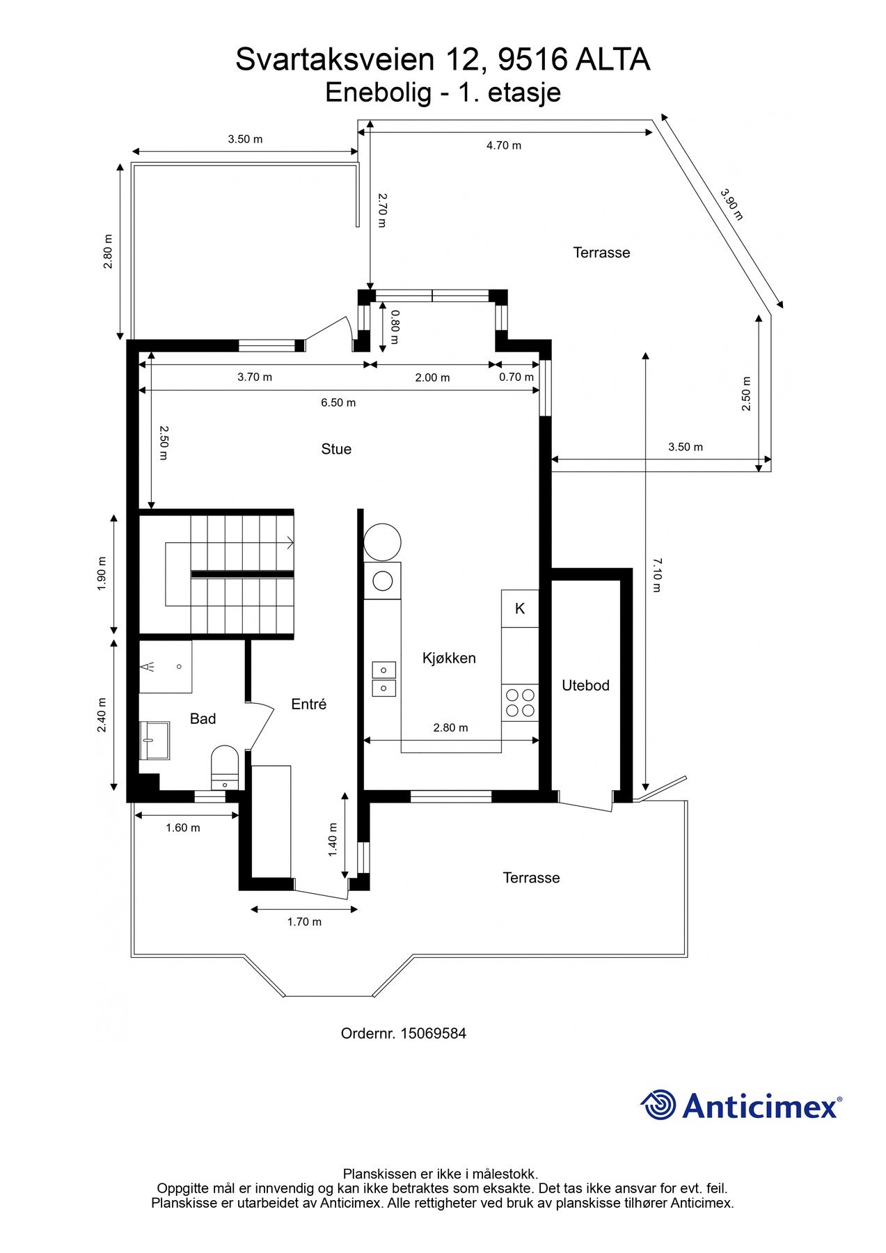 Plantegning 1.etasje Galleribilde