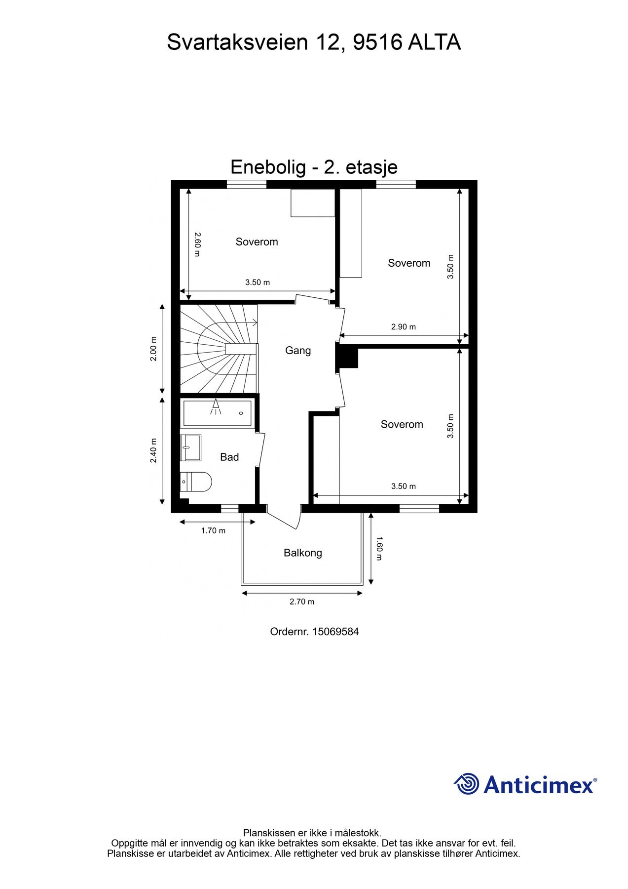 Plantegning 2.etasje Galleribilde