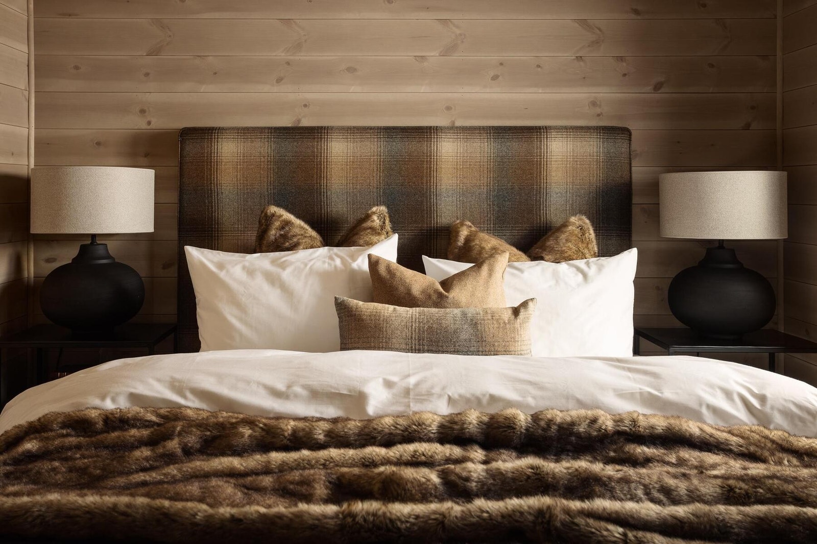 Hyttemodellen har 3 gode soverom. Foto fra visningshytte på Hellerudsletta Galleribilde