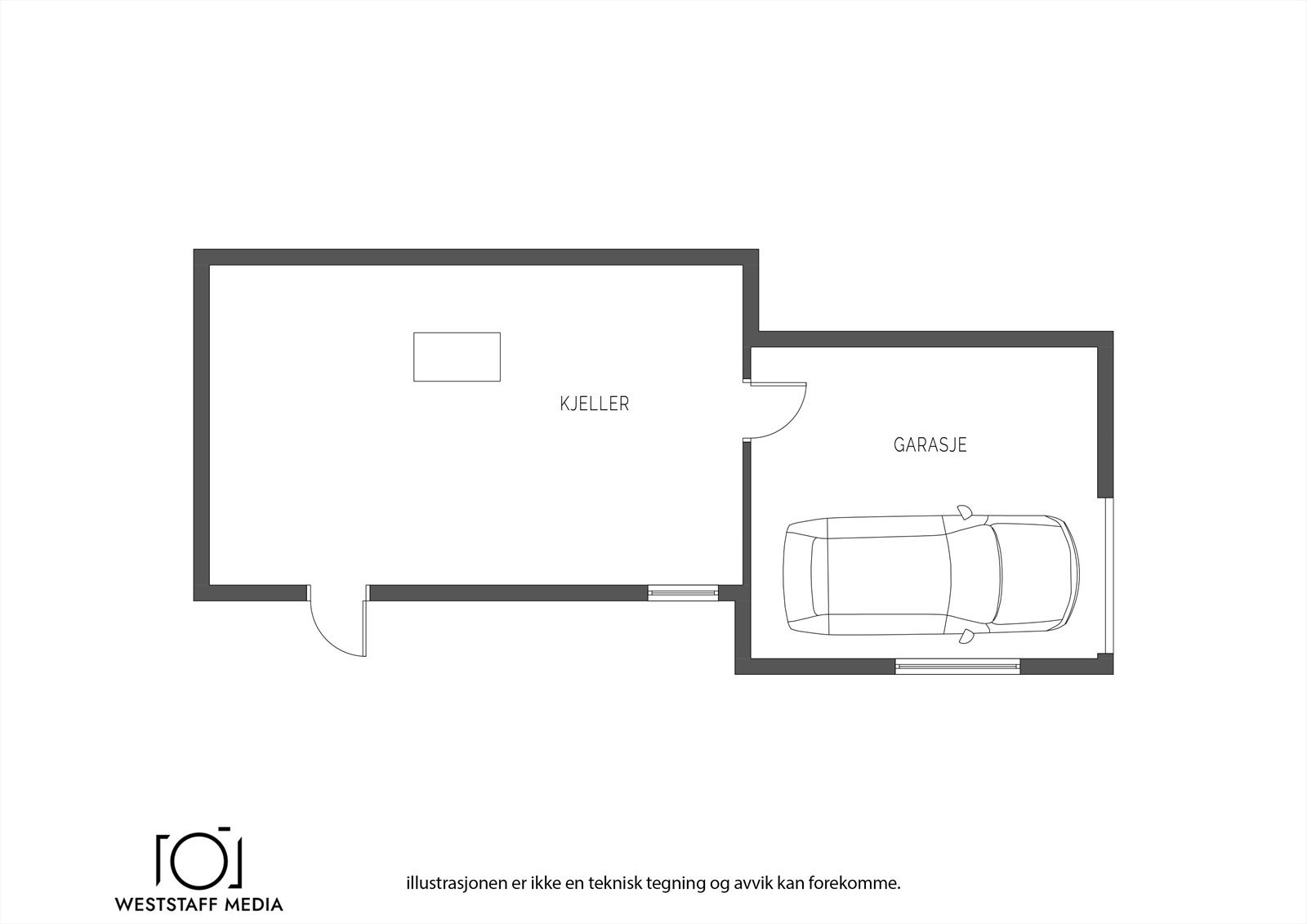 Planskisse Galleribilde