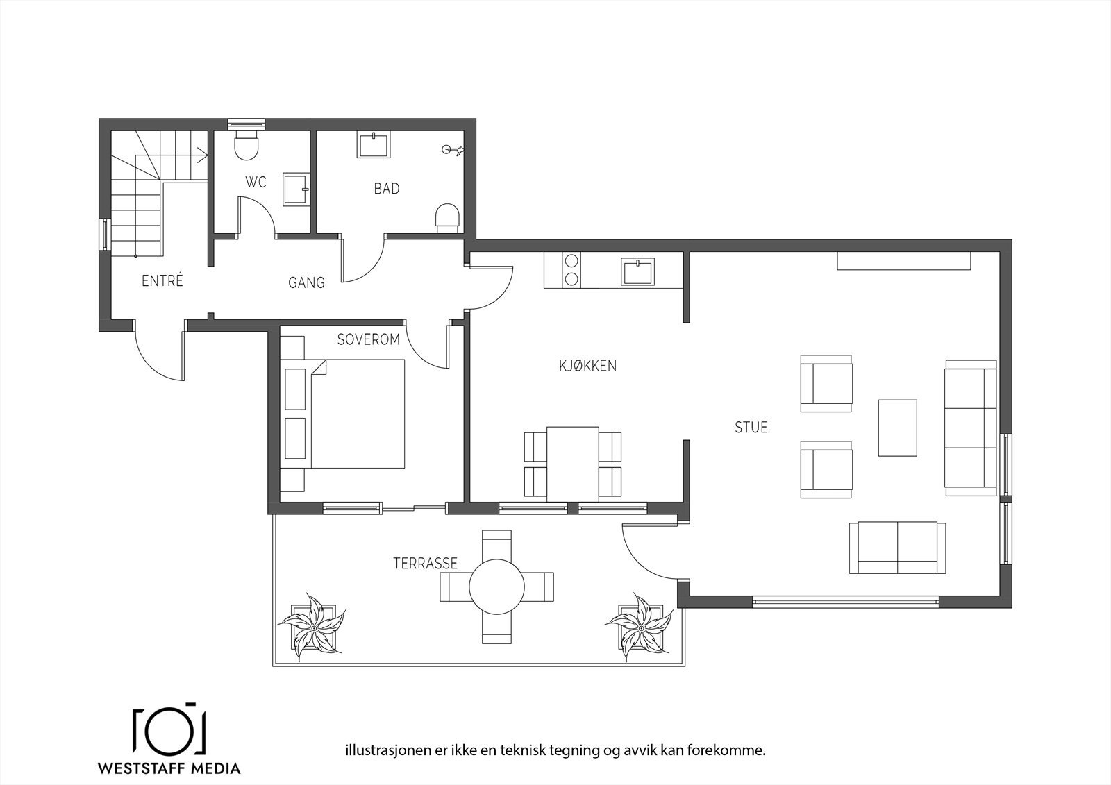 Planskisse Galleribilde