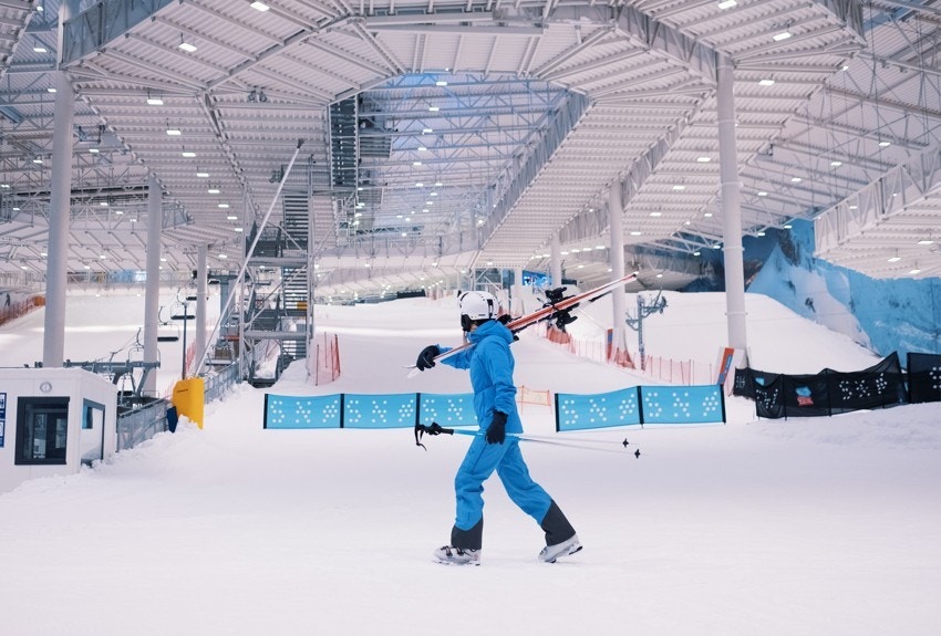 Snø, Norges råeste innendørs skianlegg er en kort gåtur fra leiligheten. Galleribilde