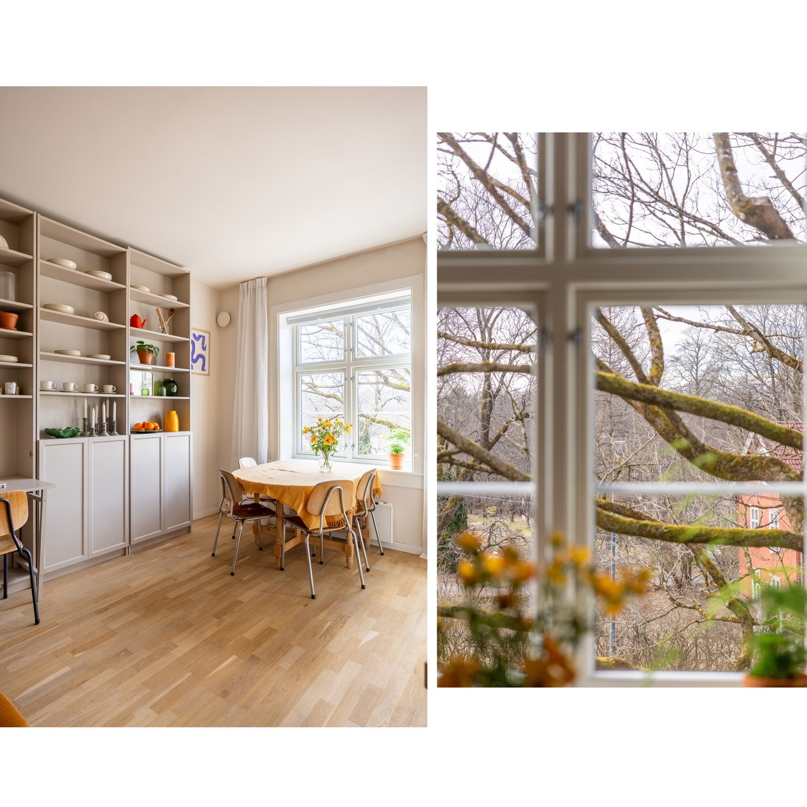 Leiligheten er malt i en lys og behagelig fargetone. Galleribilde