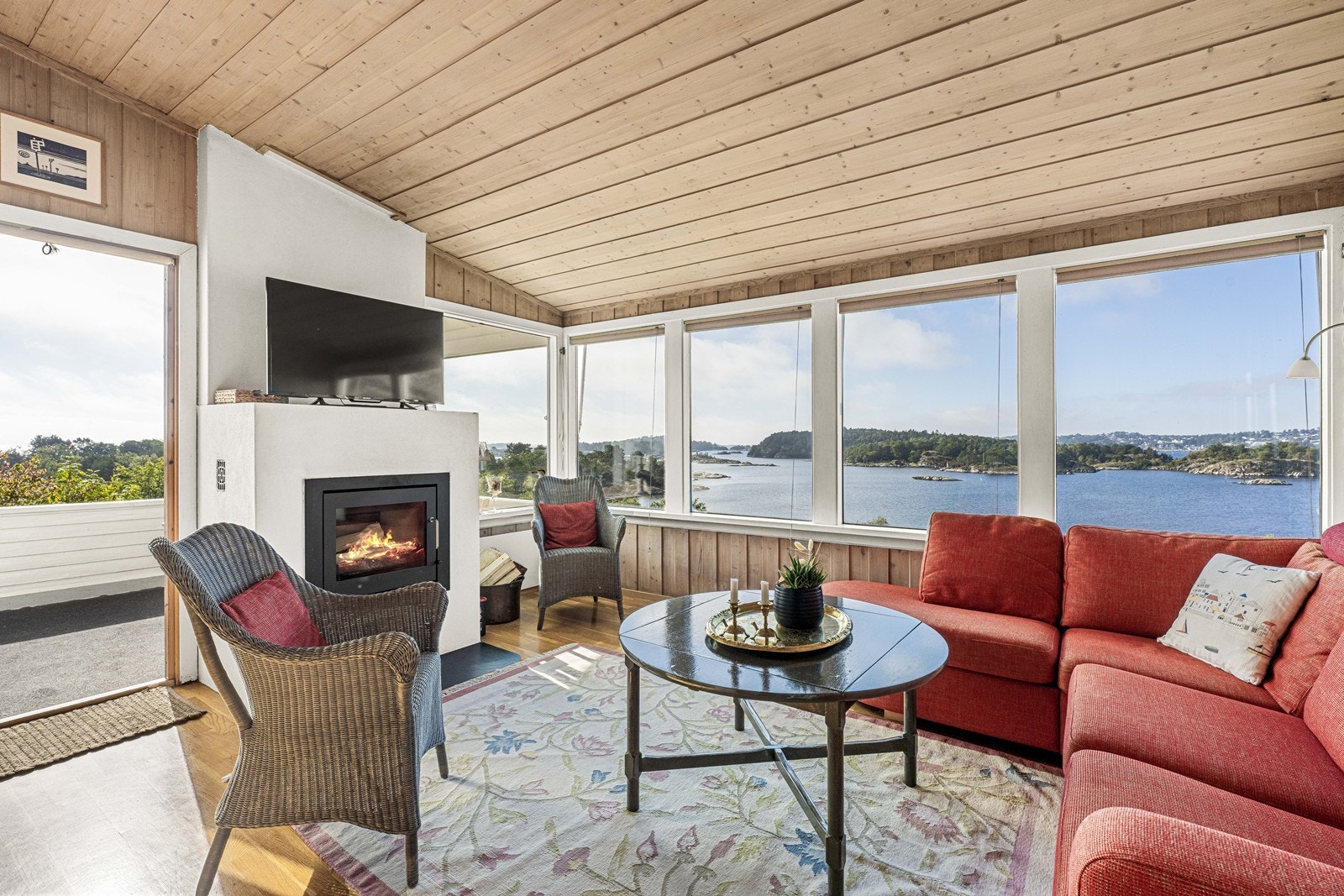 Flott utsikt fra stuen Galleribilde