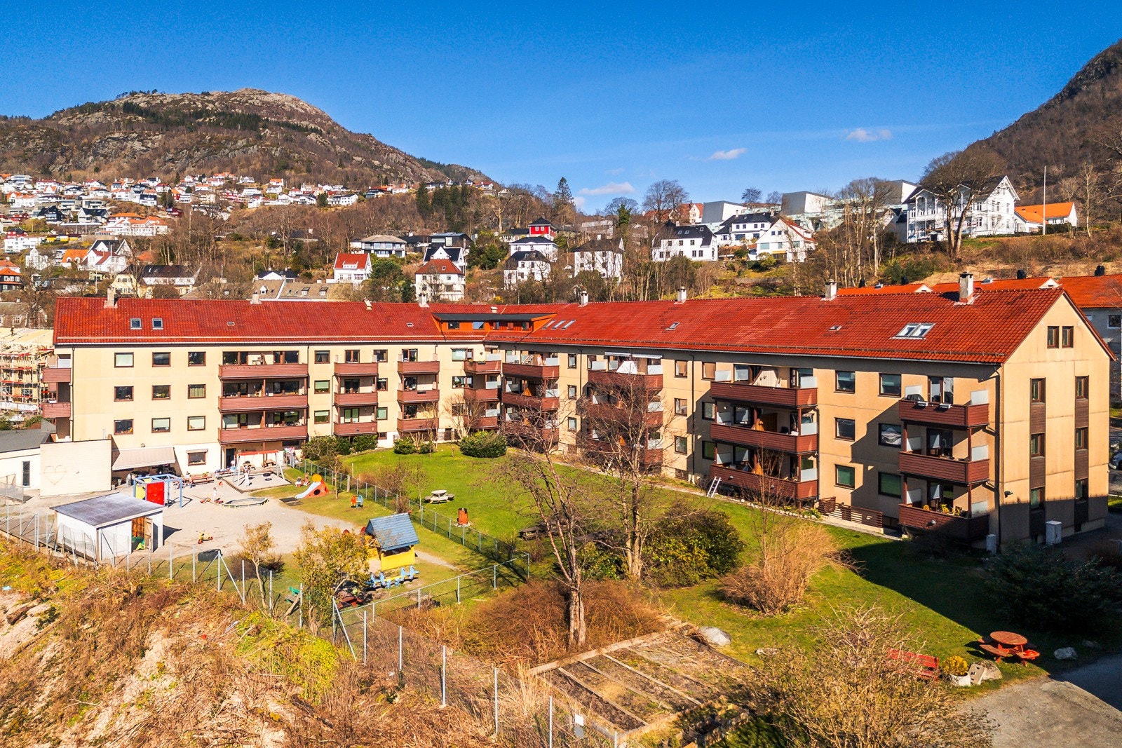 Boliglaget har nydelig felles tomt og barnehage i bygget Galleribilde