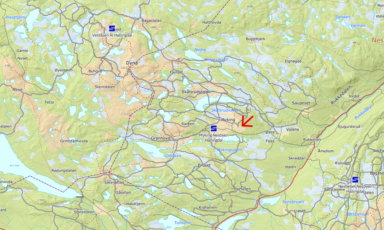 Milevis med skiløyper rett utenfor døren - Tråkkes med stor tråkkemaskin. Her har du mulighet til å skøyte i mellom klassiskesporene Galleribilde