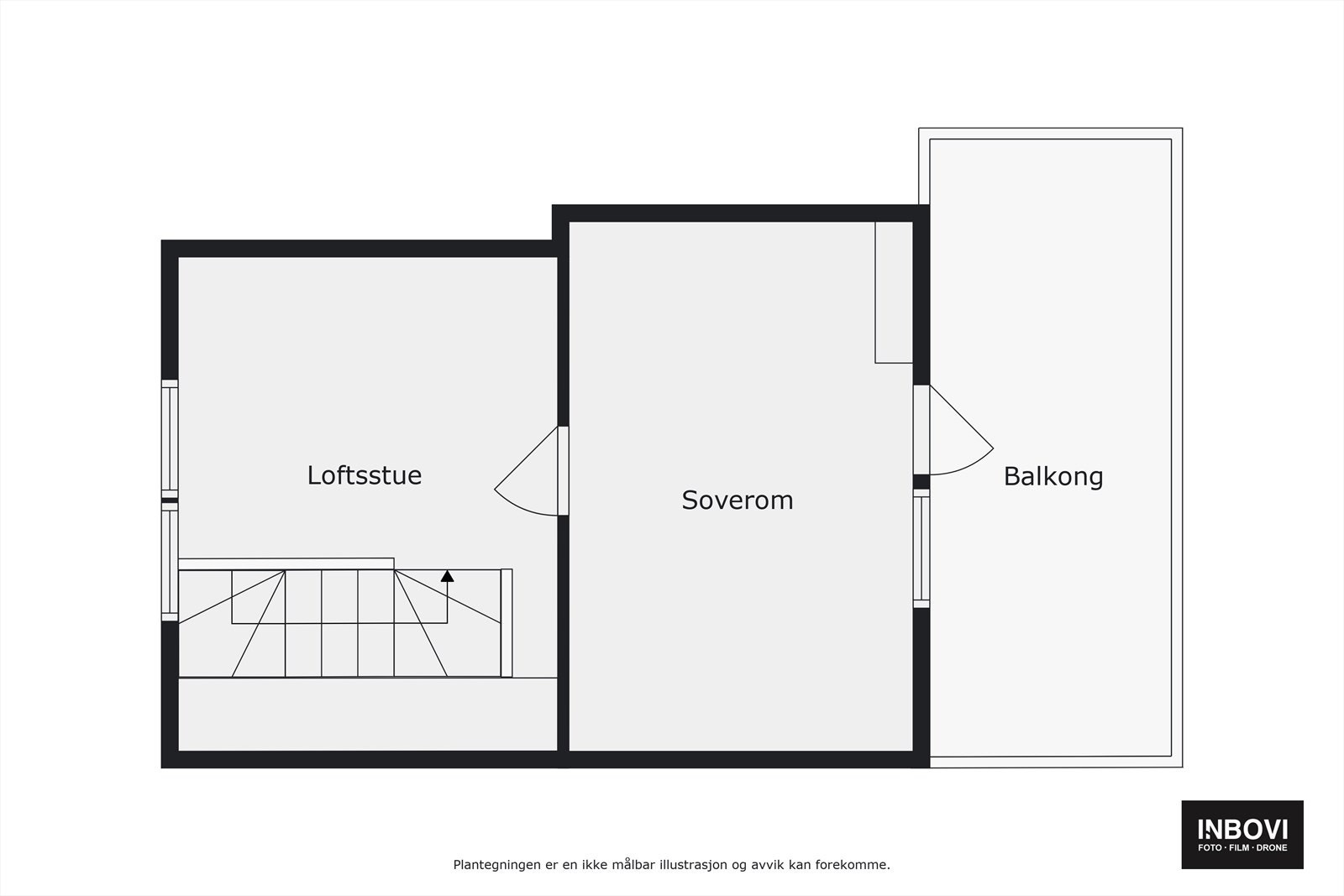 Plantegning loftetasjen Galleribilde