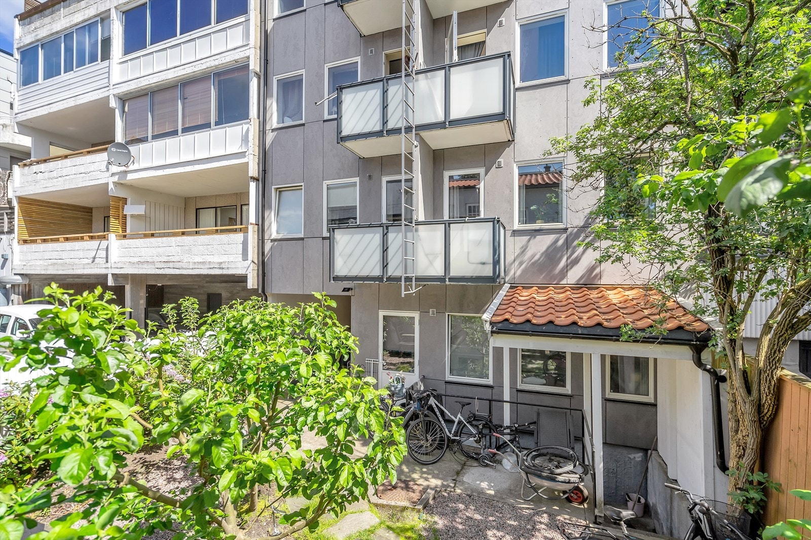 Bakgård Galleribilde