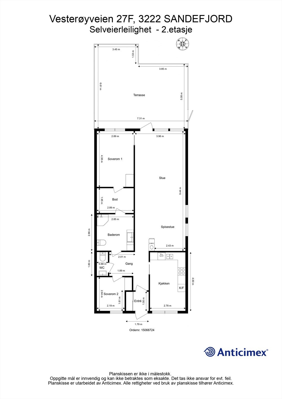 Plantegning Galleribilde