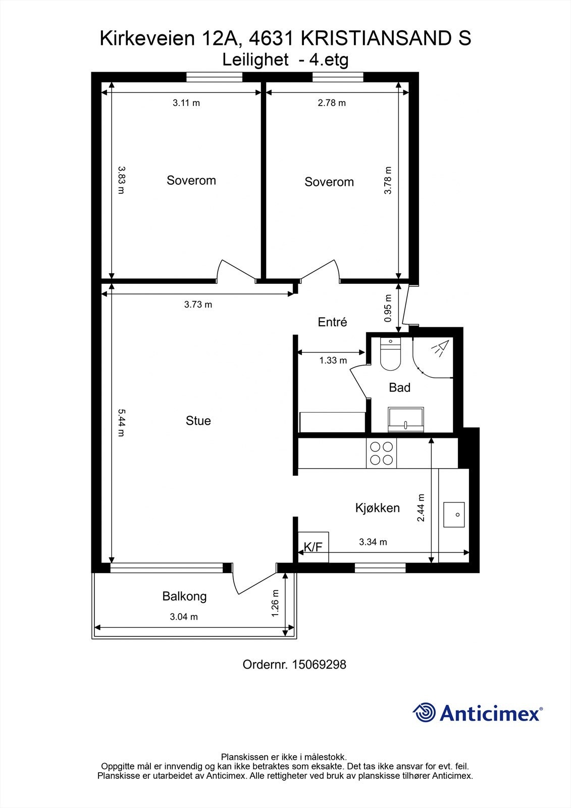 Planskisse Galleribilde